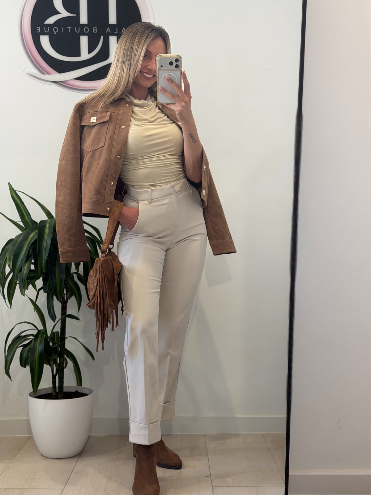 CHAQUETA ANTELINA MARRÓN