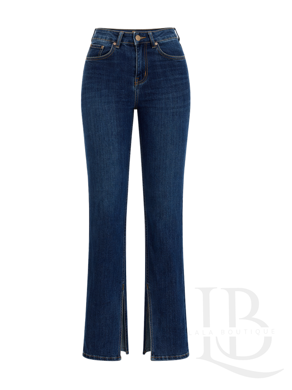 JEANS RECTOS CON ABERTURA INTERIOR