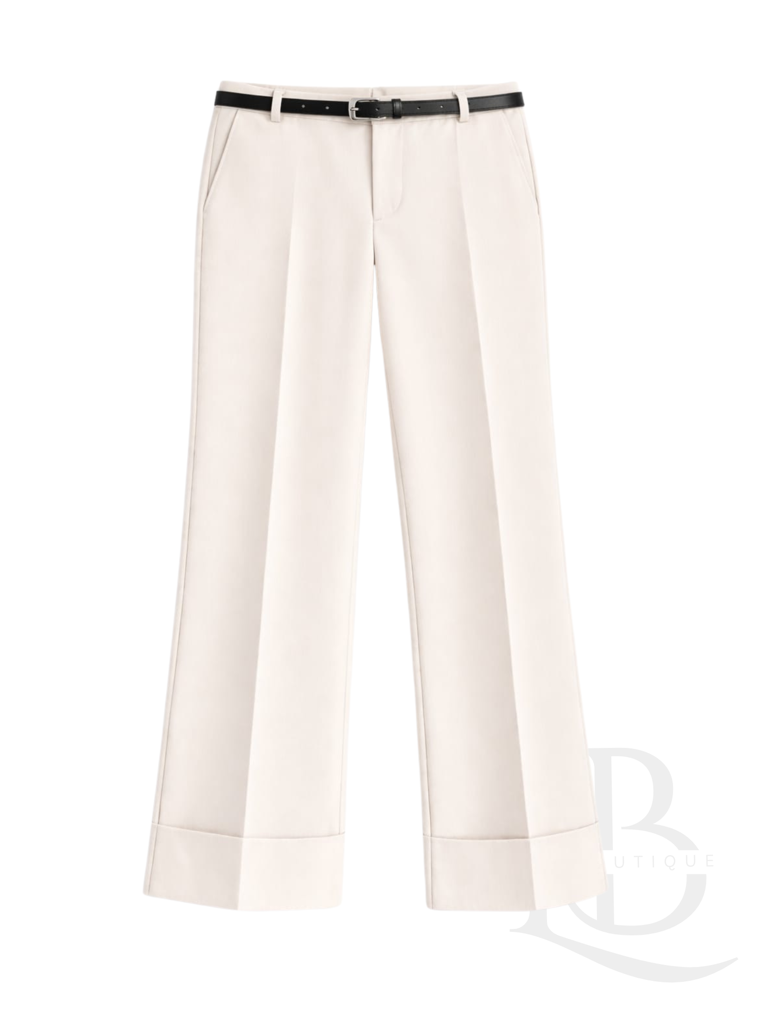 PANTALÓN DE VESTIR CORTE RECTO, BEIGE
