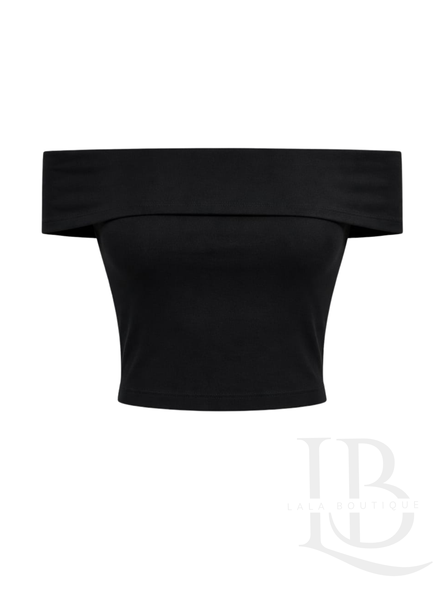 CROP TOP ESCOTE BARCO, OSCURO