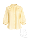 CAMISA FLUIDA RAYAS, AMARILLO SUAVE