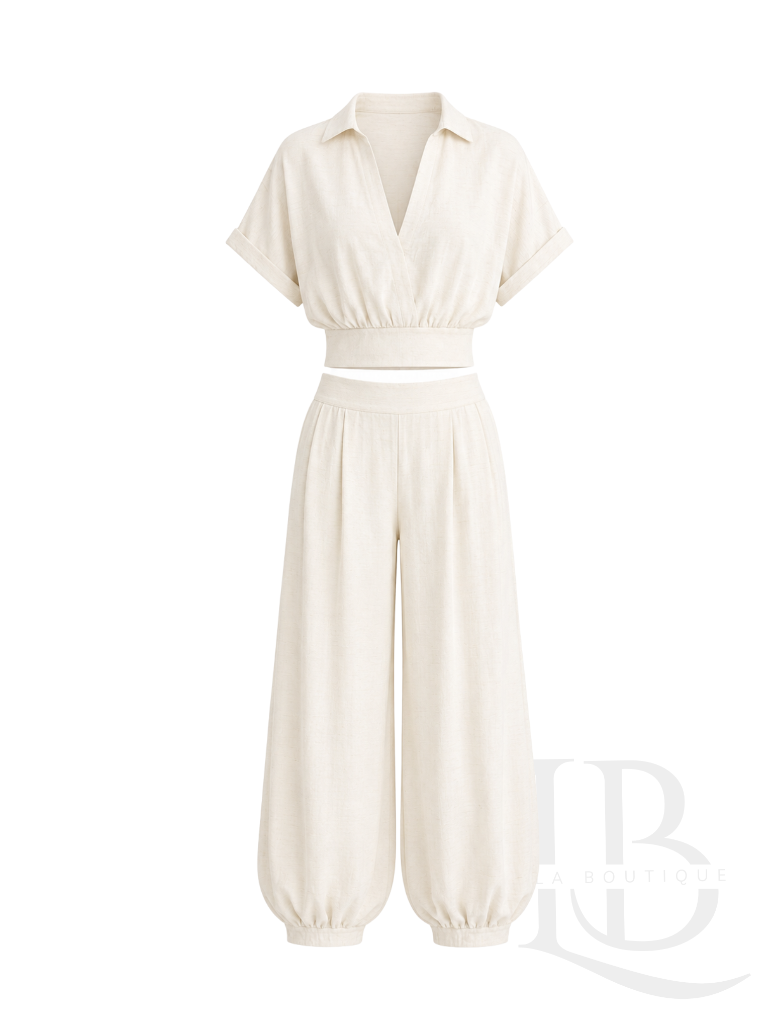 CONJUNTO FLUIDO BOMBACHO BLANCO ROTO
