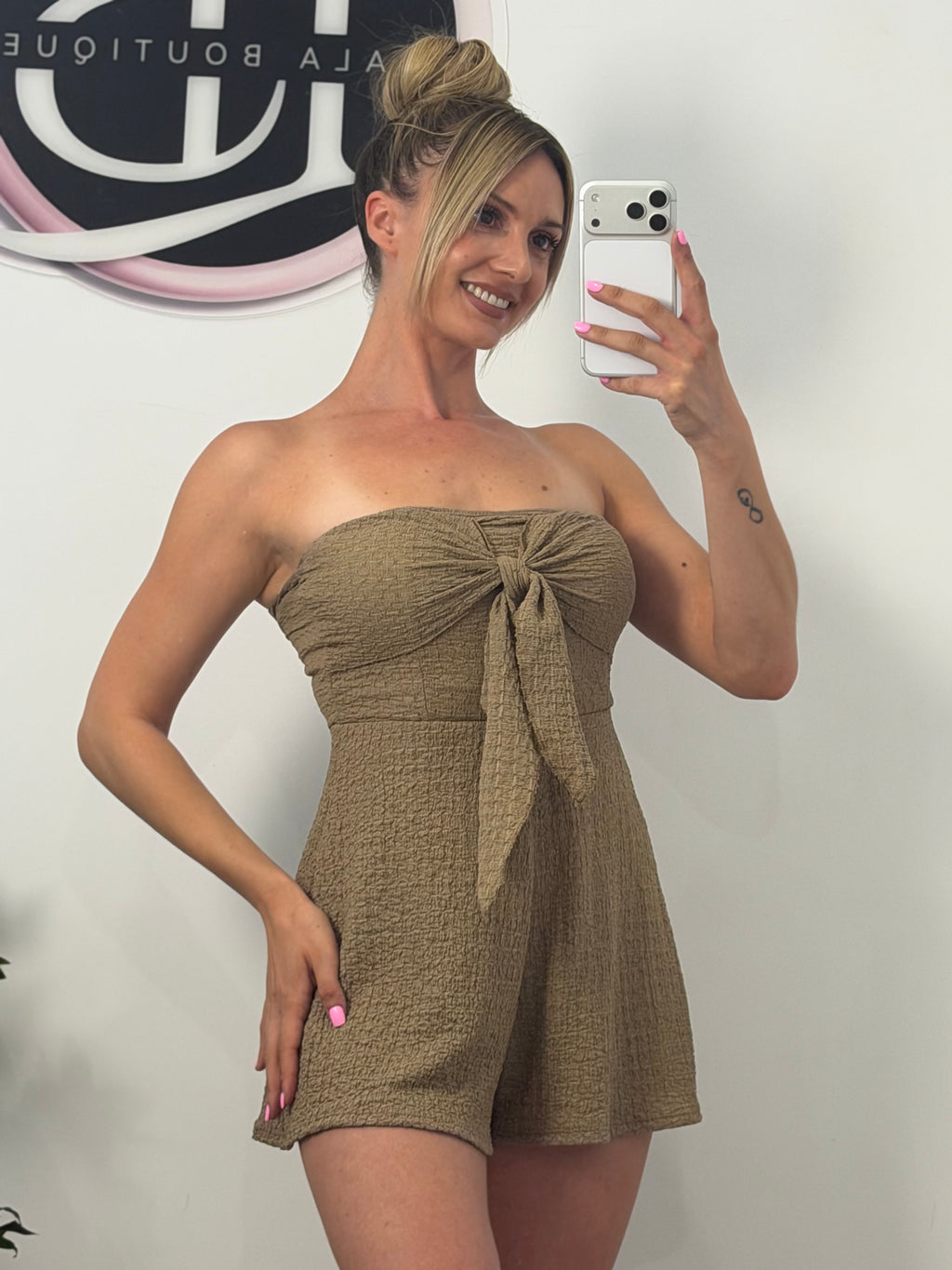 MONO LAZO TAUPE