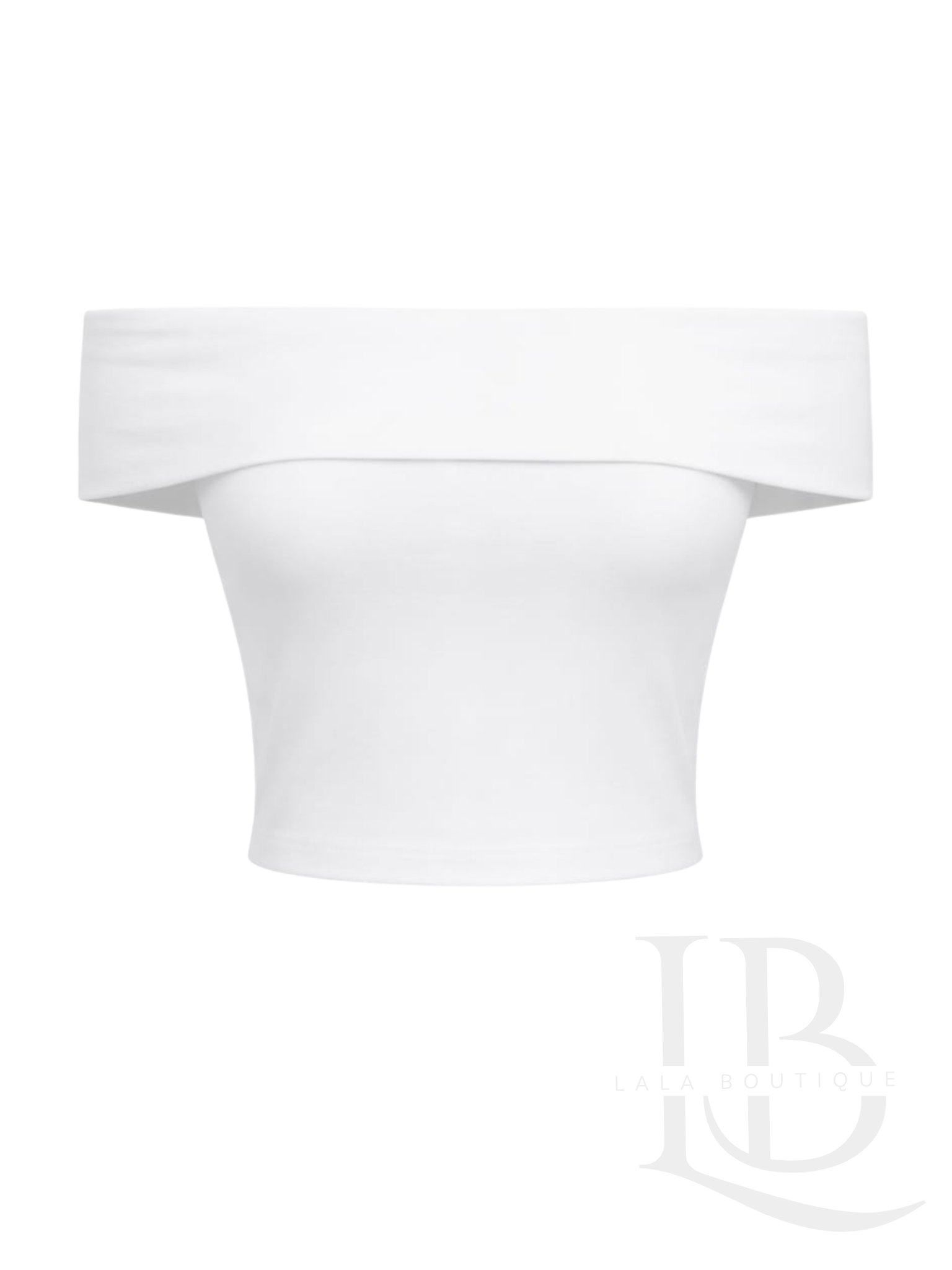 CROP TOP ESCOTE BARCO, BLANCO