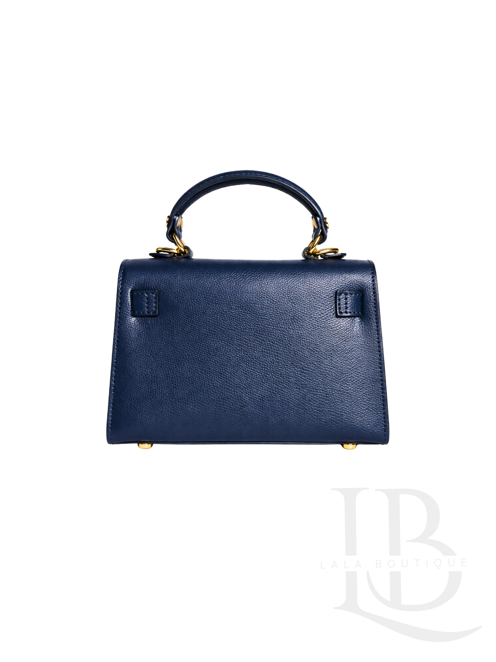 BOLSO 100% PIEL AZUL