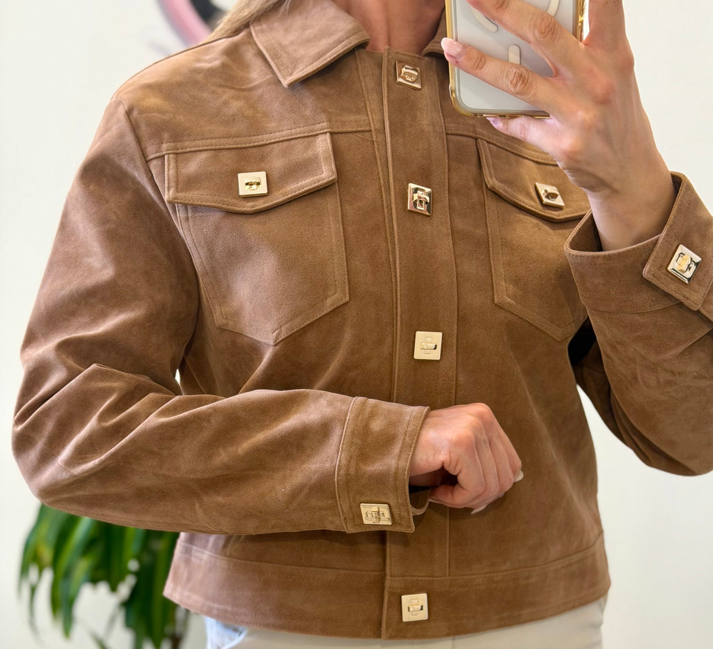 CHAQUETA ANTELINA MARRÓN