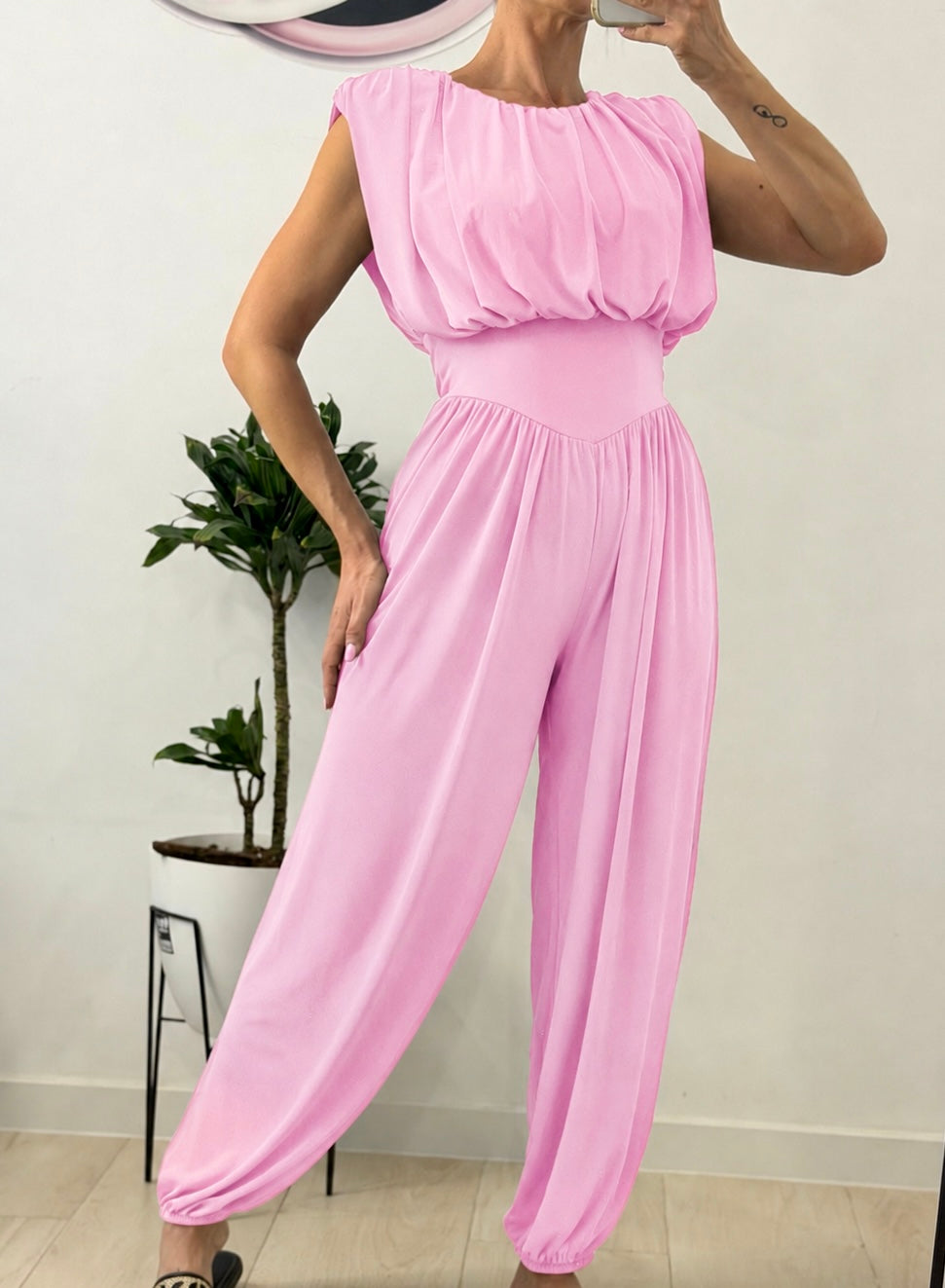 MONO ENTERIZO ROSA