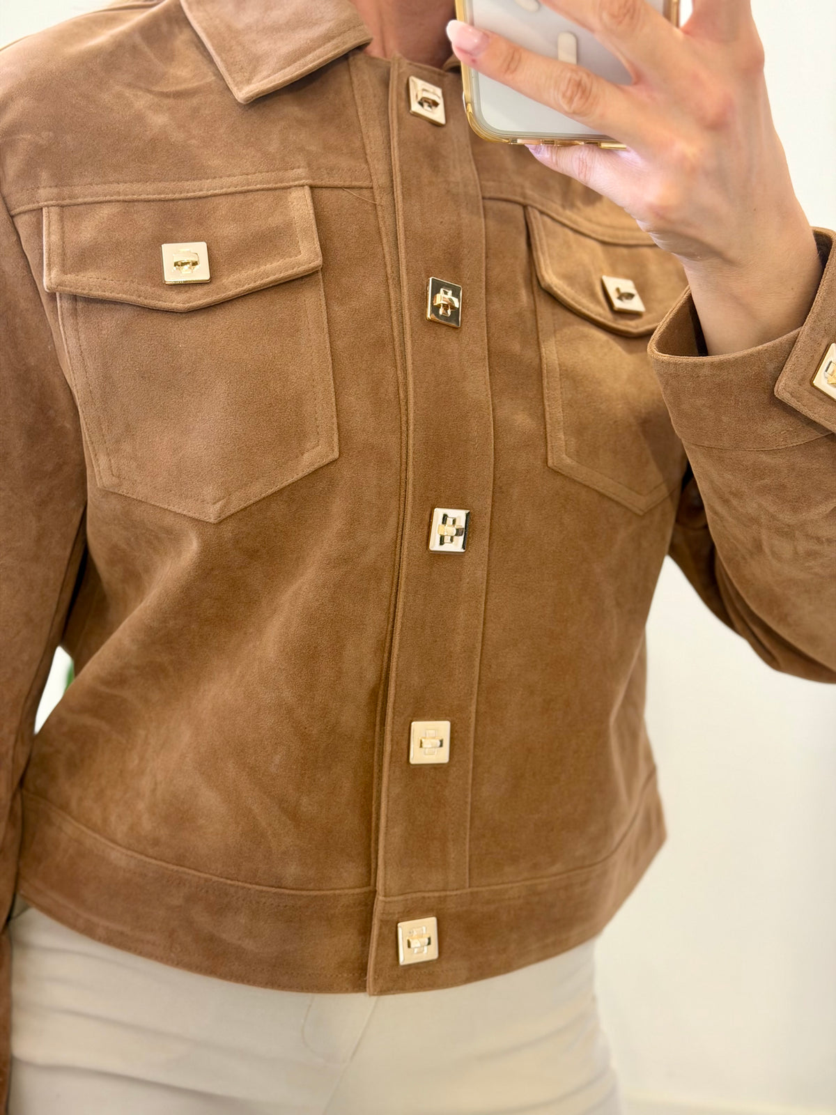 CHAQUETA ANTELINA MARRÓN