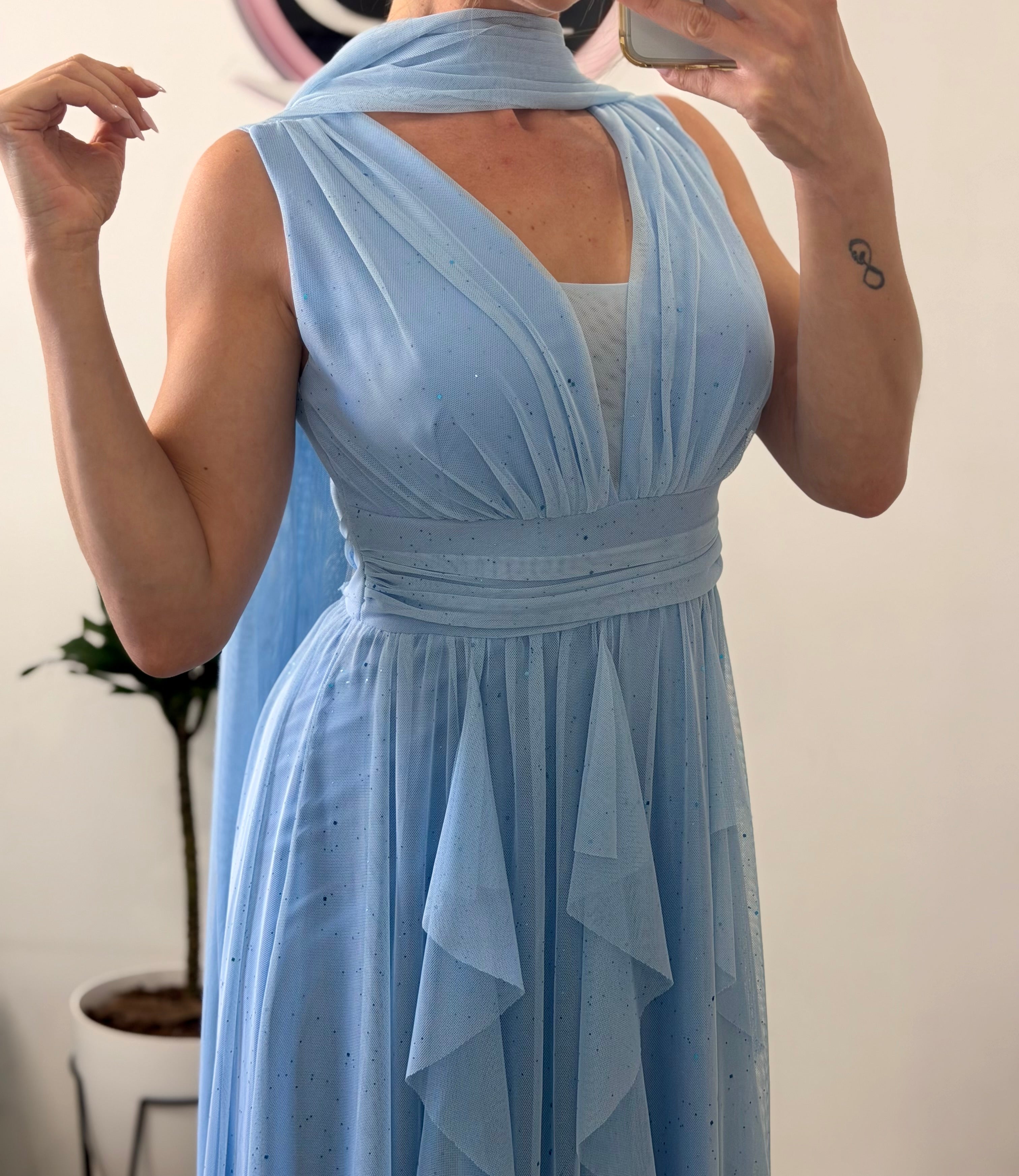 VESTIDO TUL BRILLO