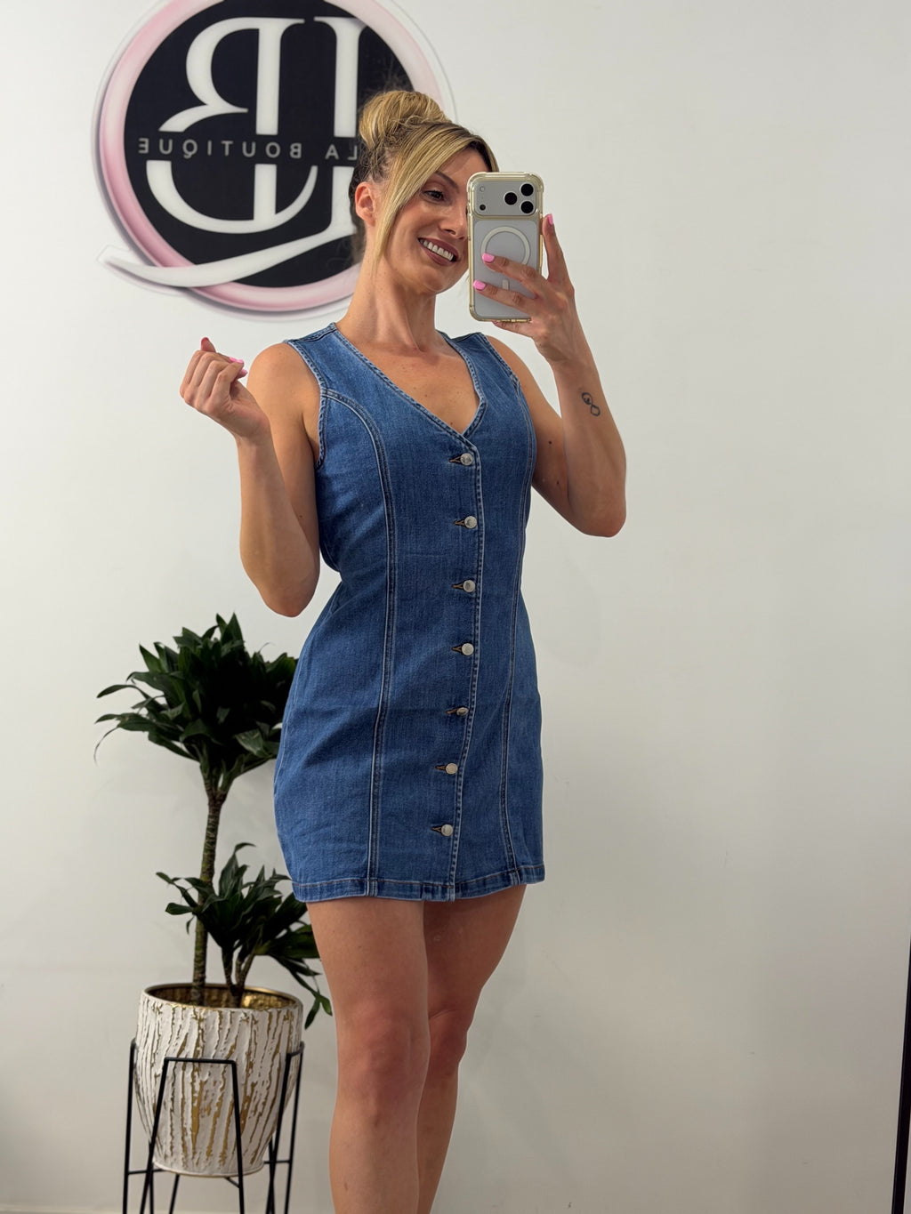 VESTIDO VAQUERO BOTONES
