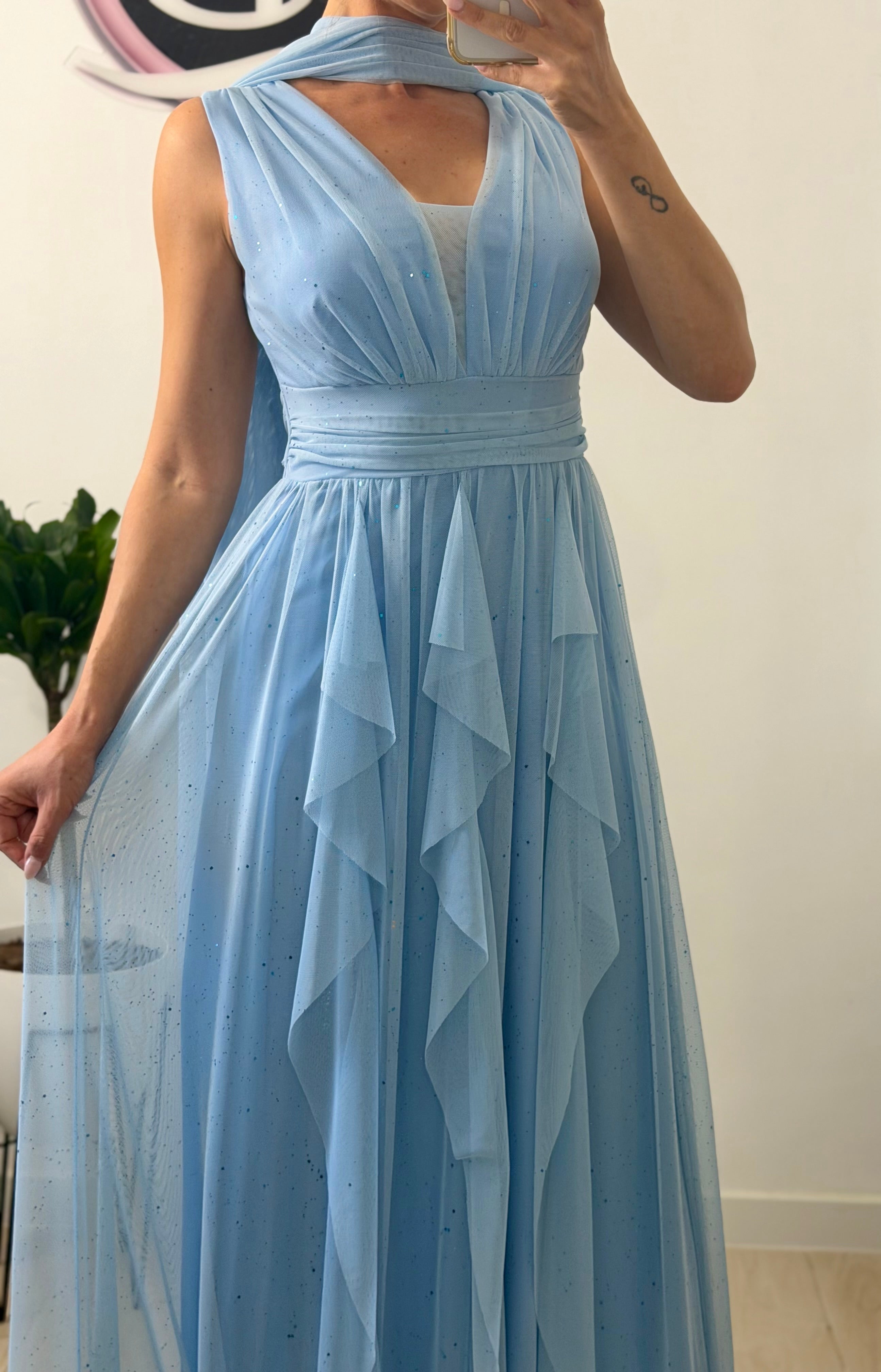 VESTIDO TUL BRILLO
