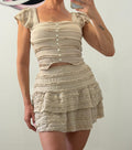TOP CUADRADO BEIGE