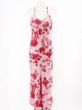 VESTIDO SATINADO ROSAS