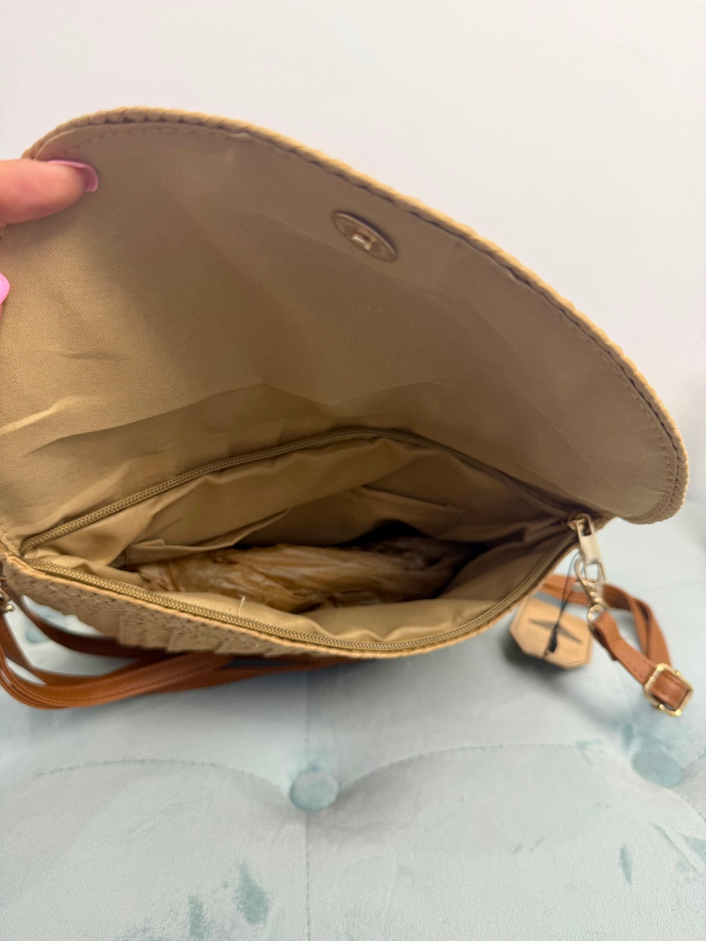 BOLSO RAFIA MARRÓN