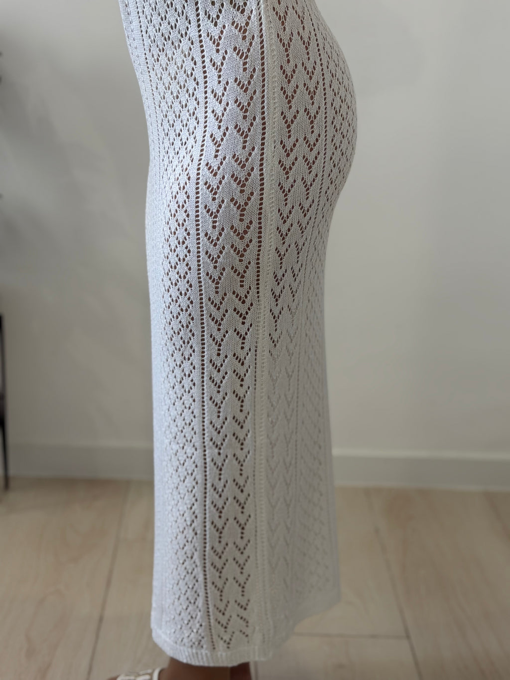 VESTIDO CALADO BLANCO