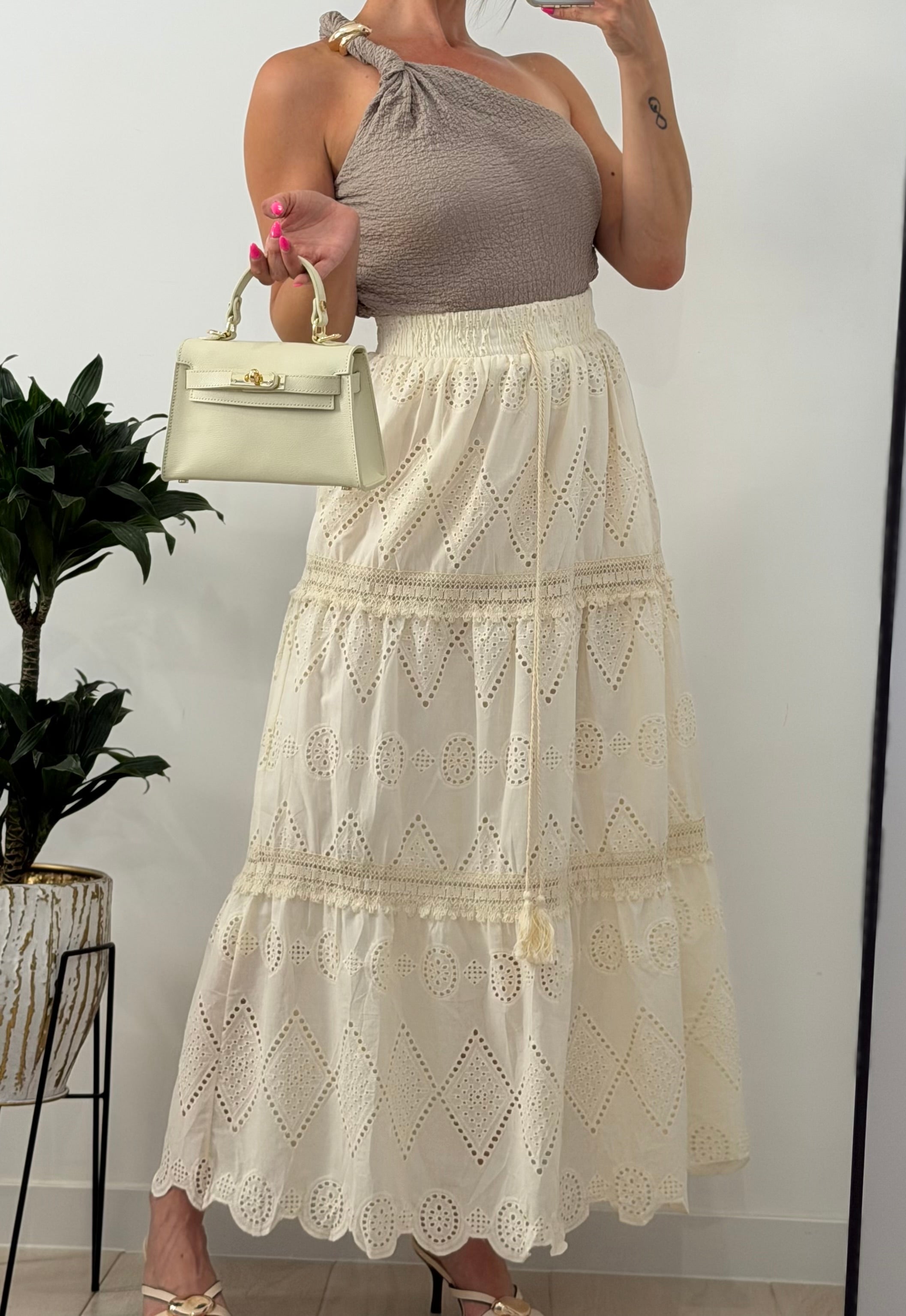 FALDA IBICENCA VAINILLA