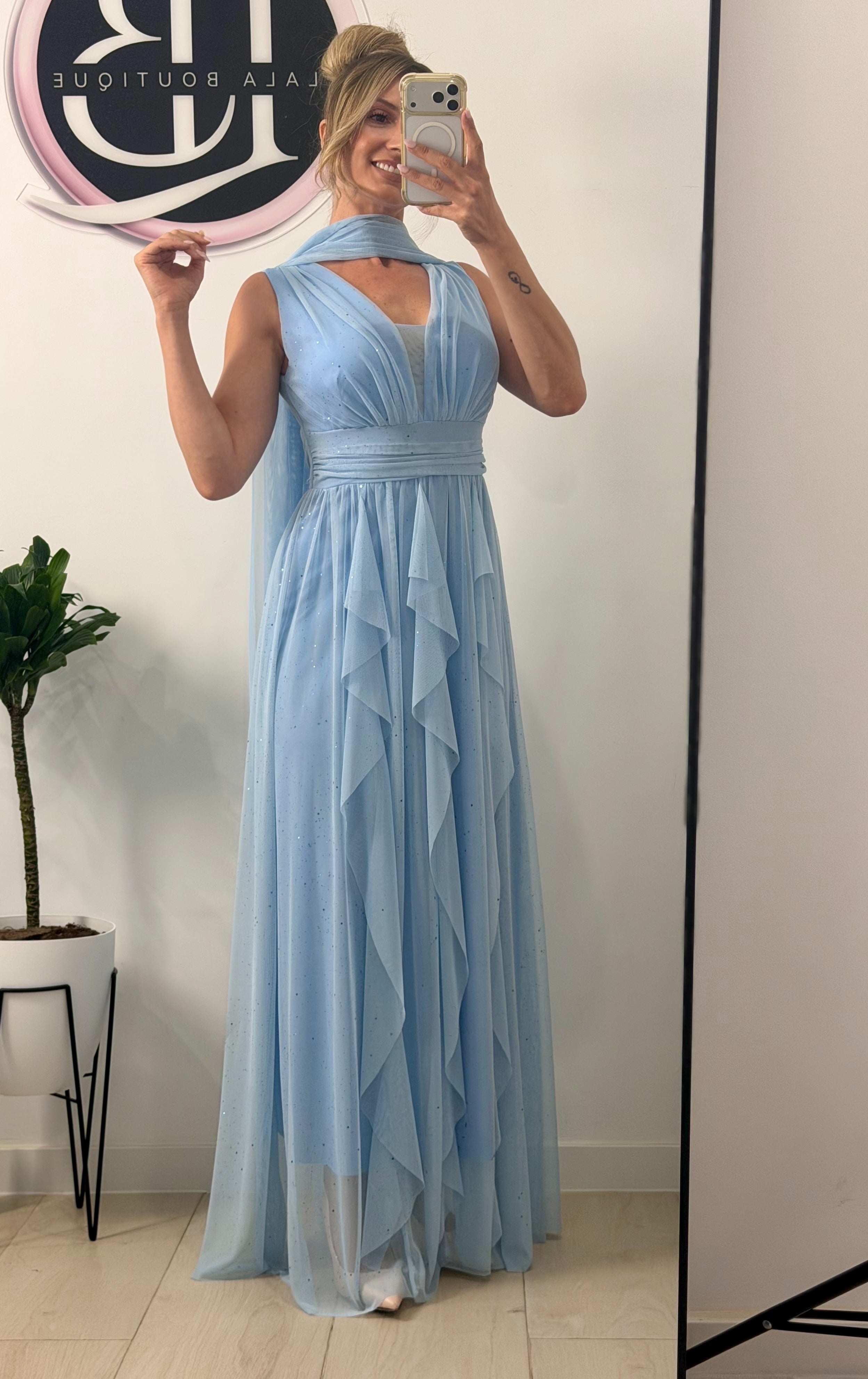 VESTIDO TUL BRILLO