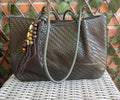 BOLSO TRENZADO VERDE OLIVA