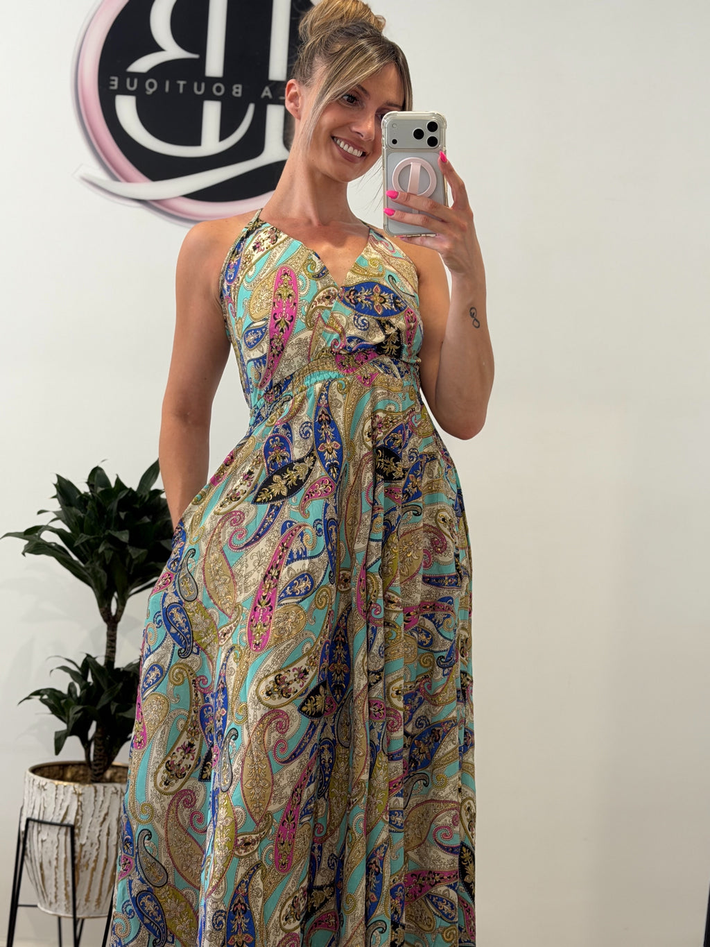 VESTIDO BOHO BOLSILLOS