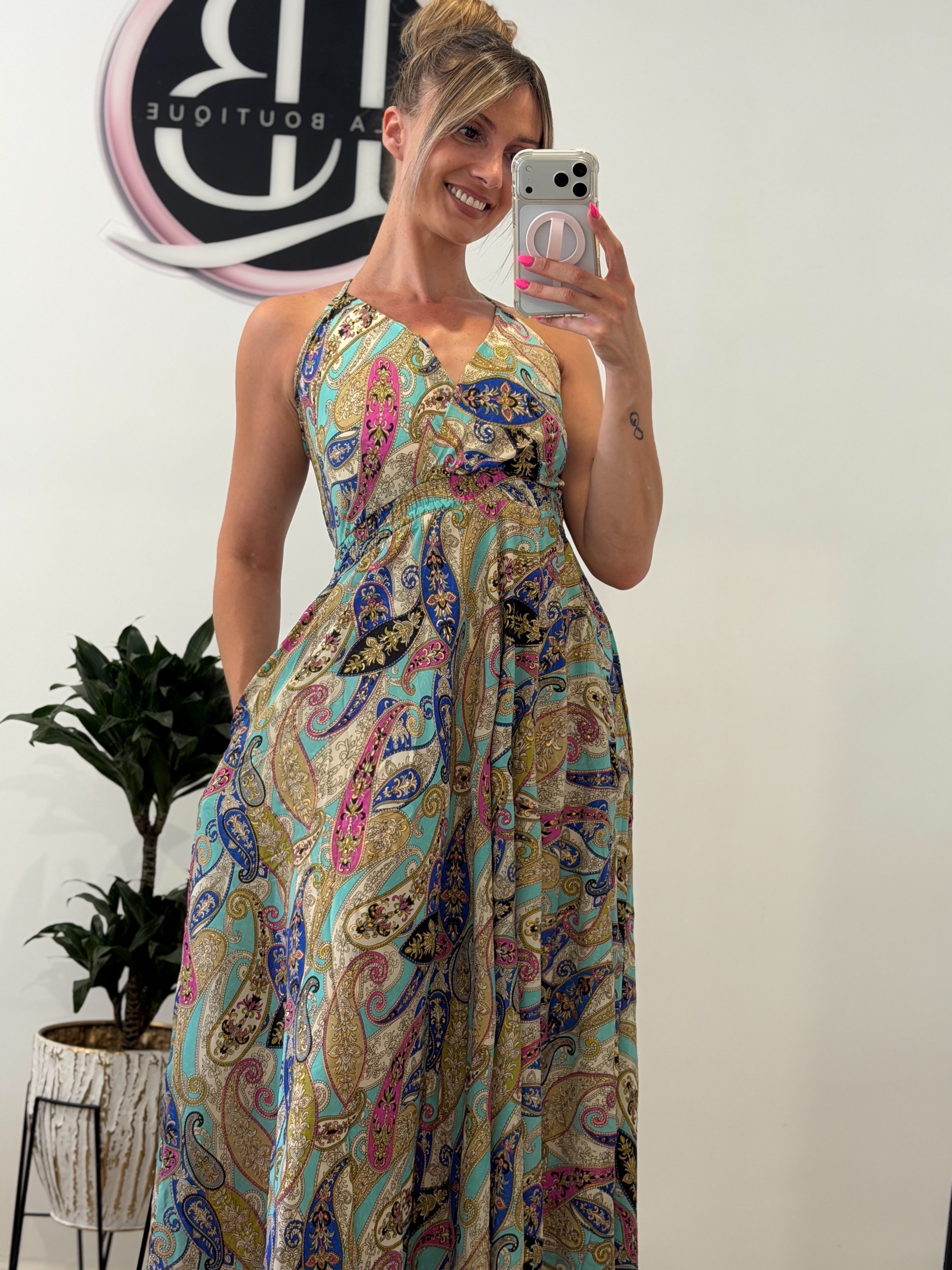 VESTIDO BOHO BOLSILLOS