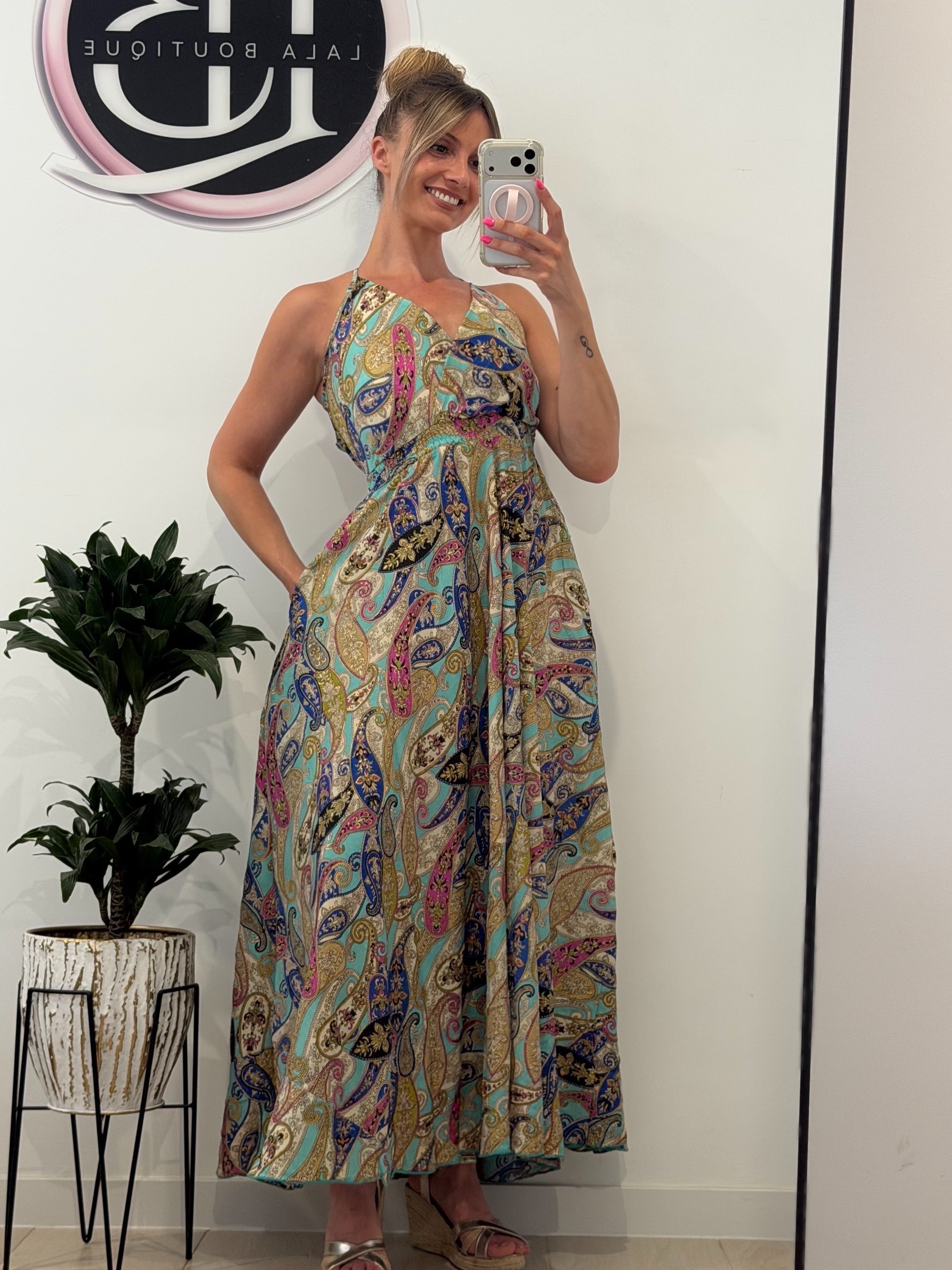 VESTIDO BOHO BOLSILLOS