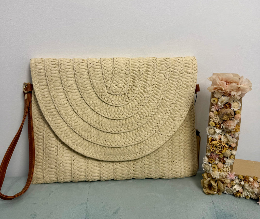 BOLSO RAFIA BEIGE