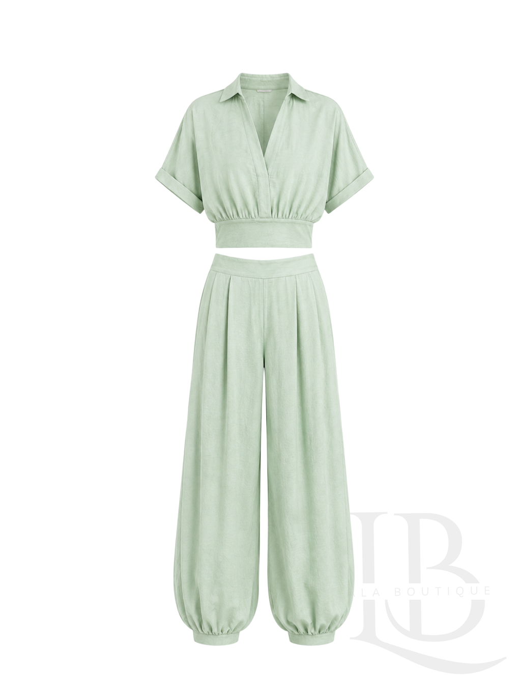 CONJUNTO FLUIDO BOMBACHO VERDE SUAVE