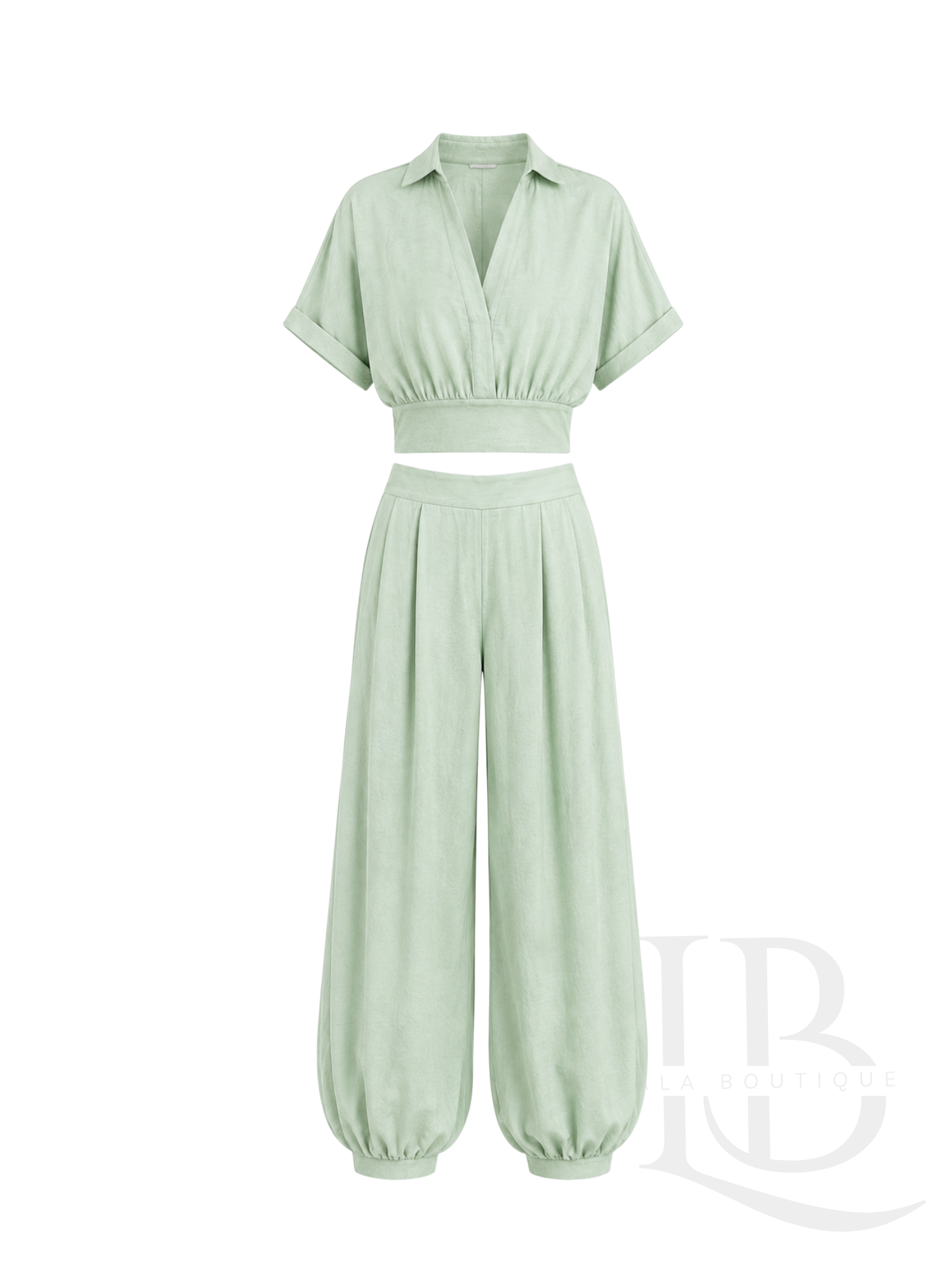 CONJUNTO FLUIDO BOMBACHO VERDE SUAVE