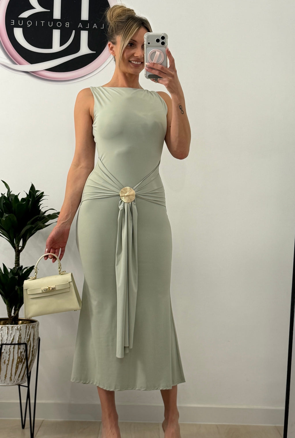 VESTIDO VERDE SUAVE