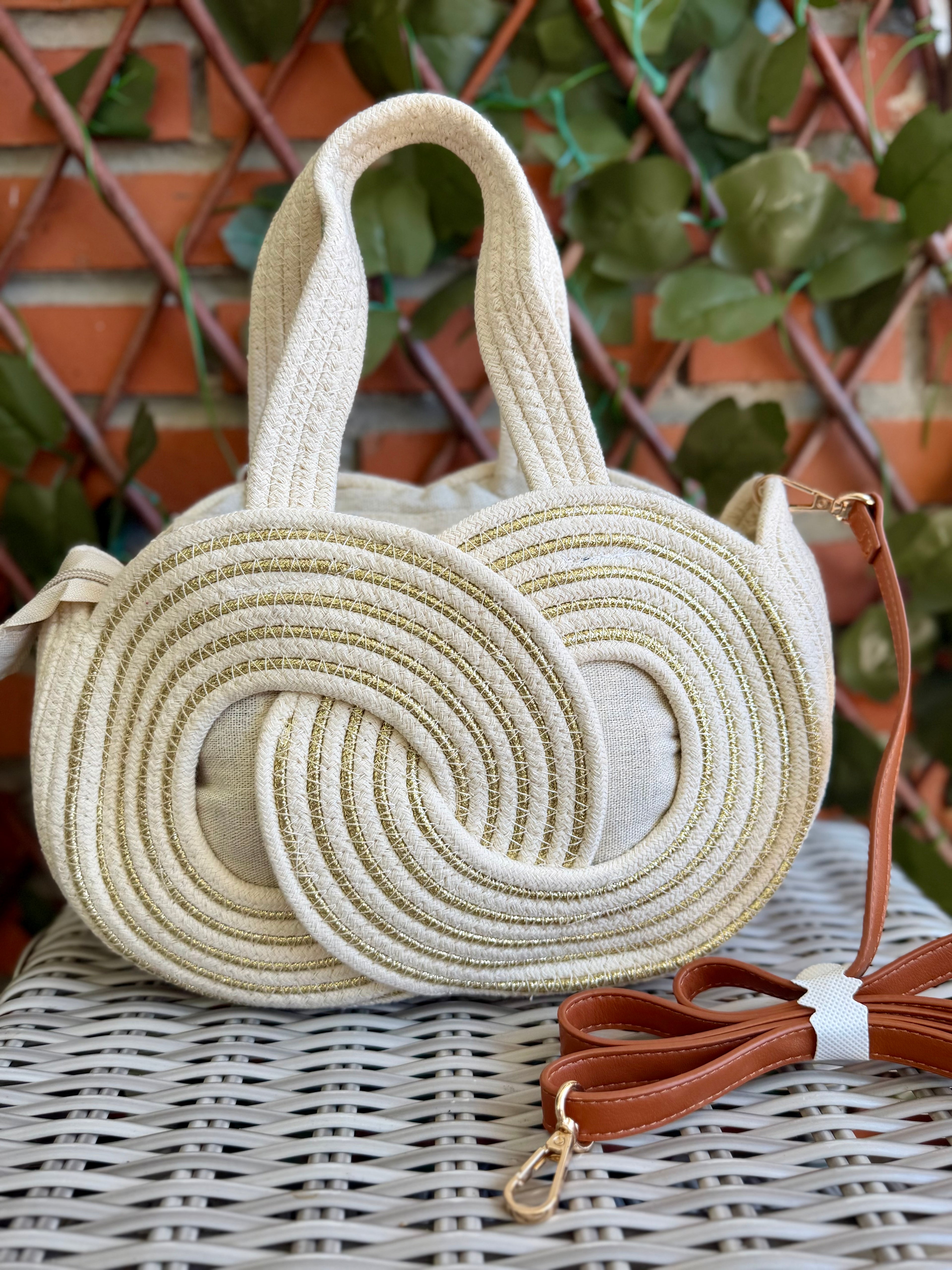 BOLSO ESPIRALES ENTRELAZADAS