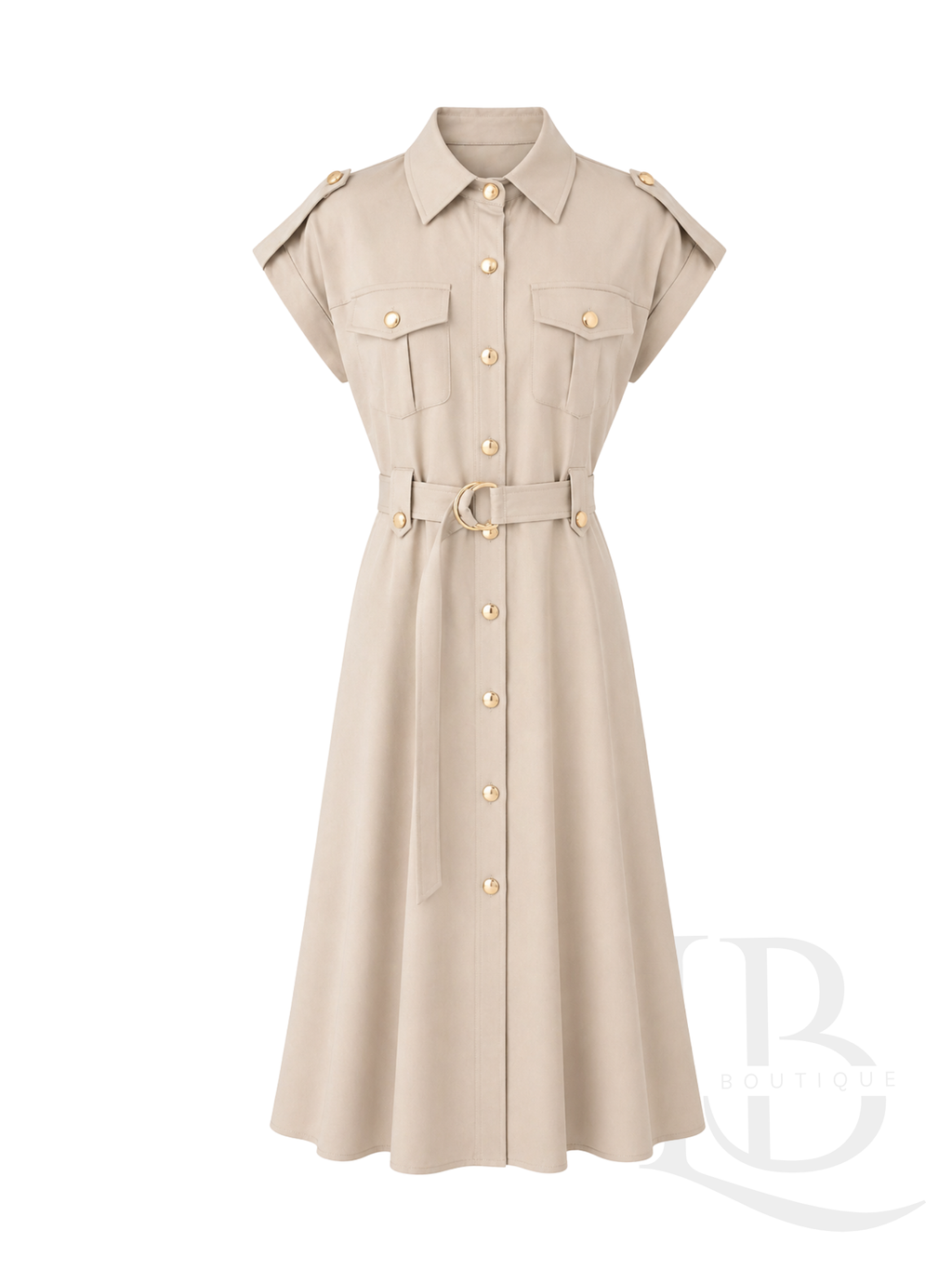 VESTIDO EXCLUSIVO TAUPE