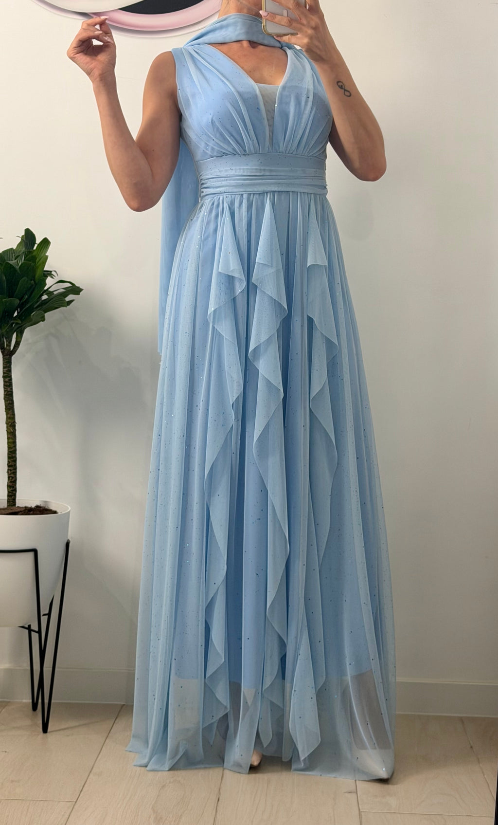 VESTIDO TUL BRILLO