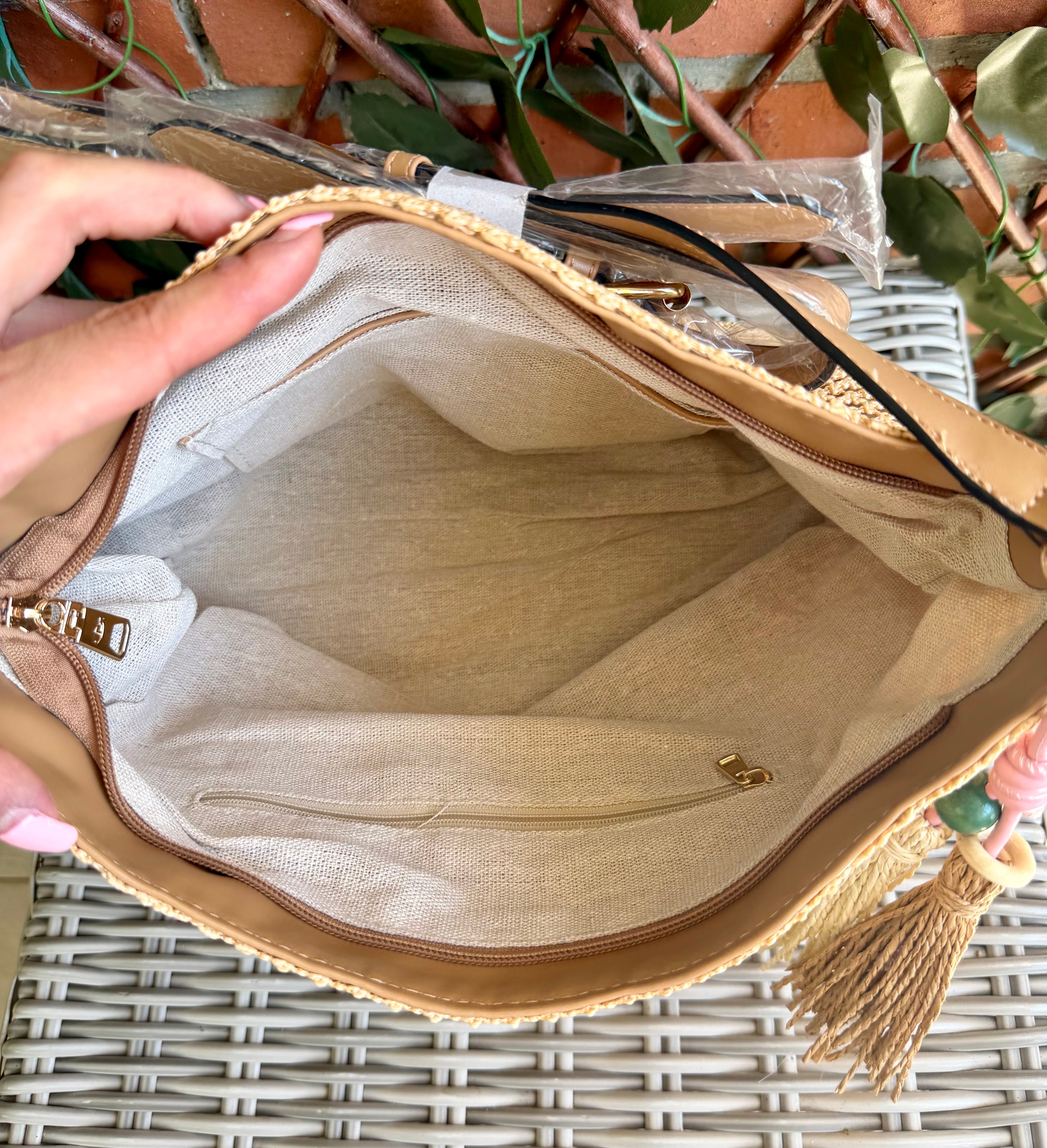 BOLSO RECTANGULAR TRENZADO