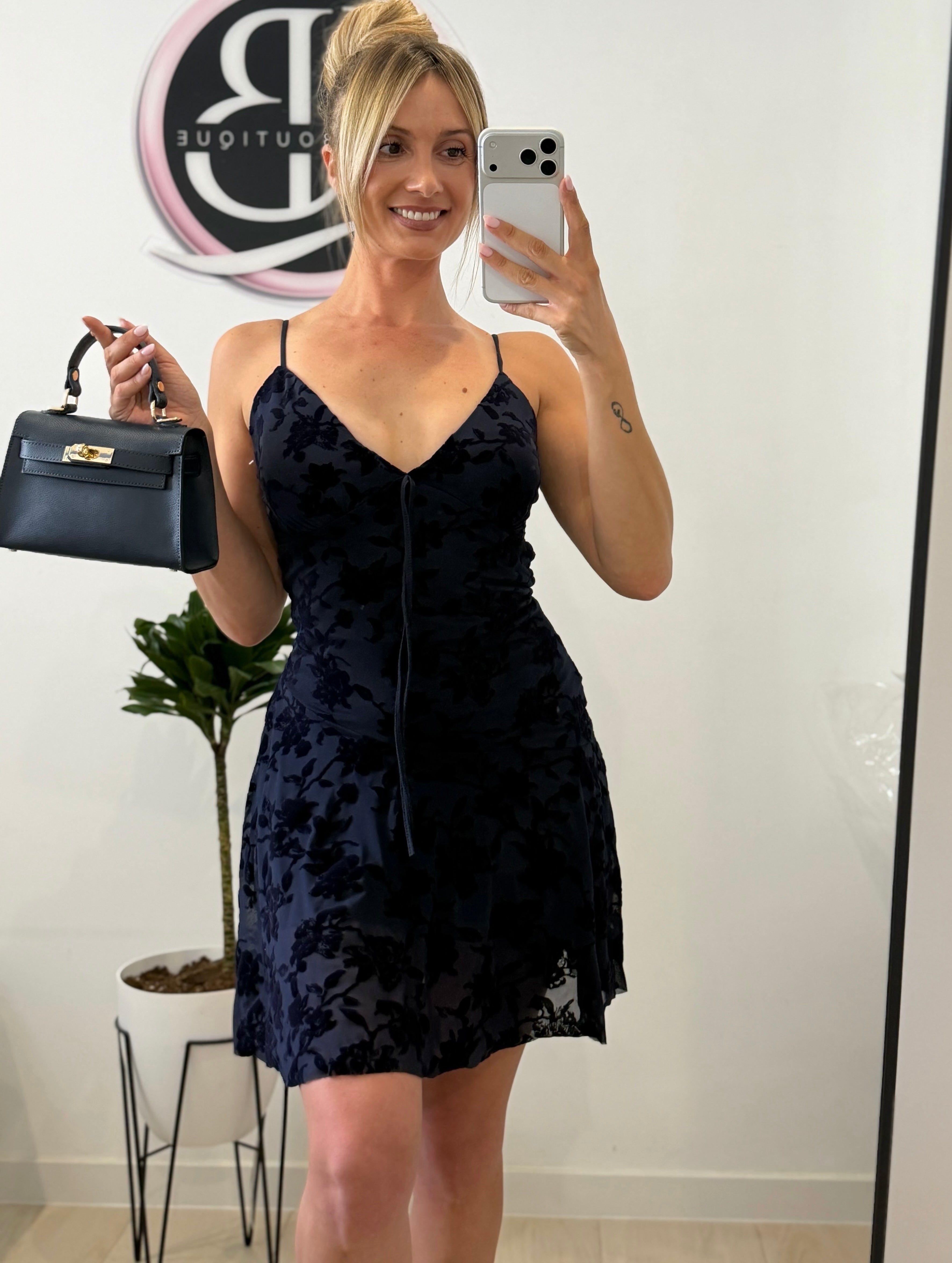VESTIDO TUL AZUL MARINO