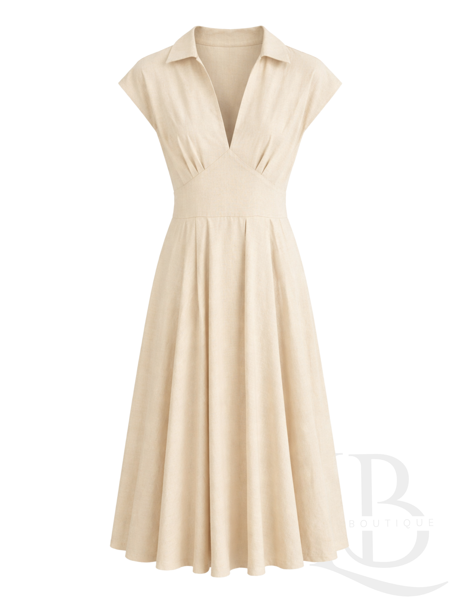 VESTIDO CAMISERO BEIGE