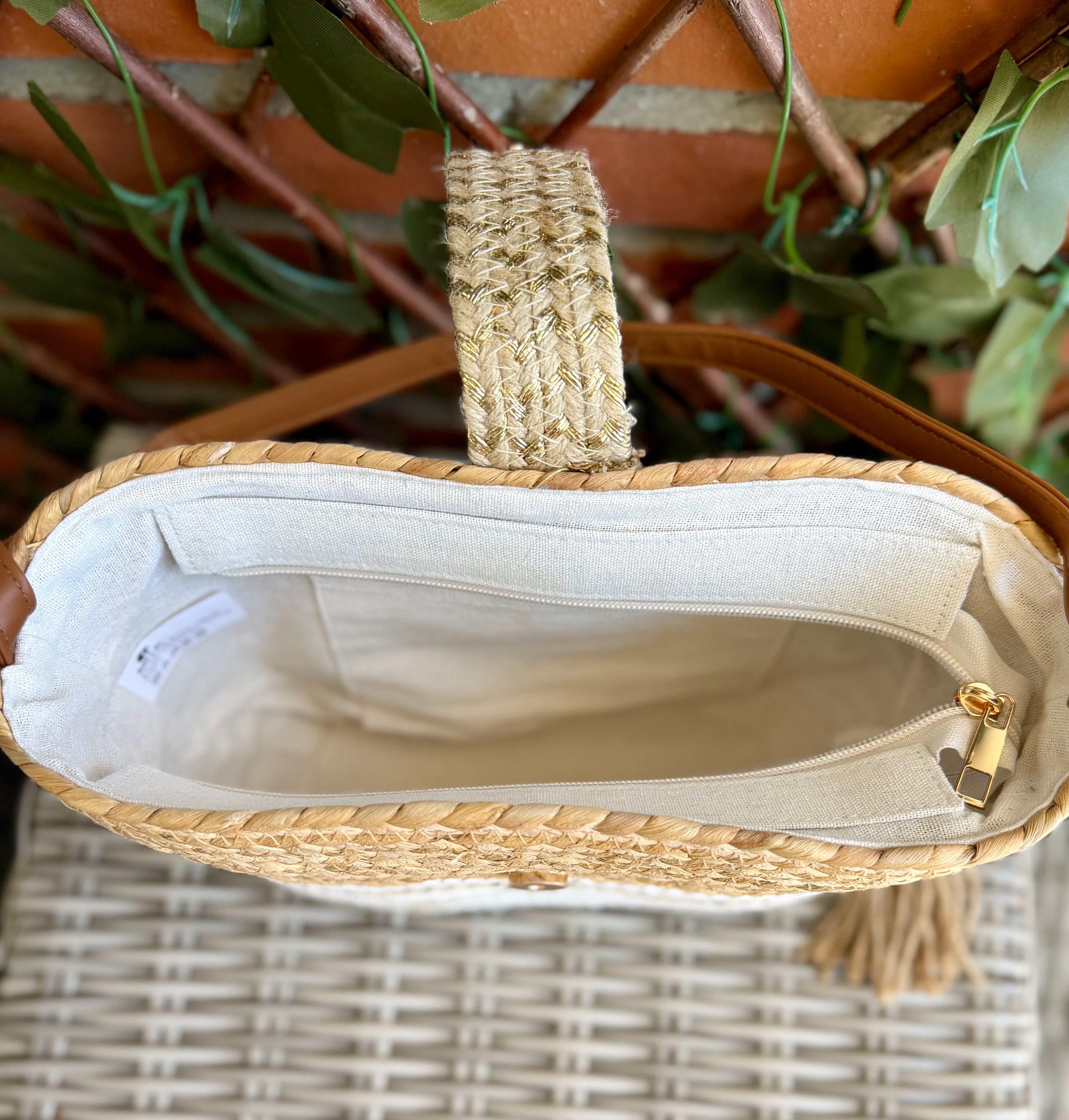 BOLSO RAFIA CONCHAS