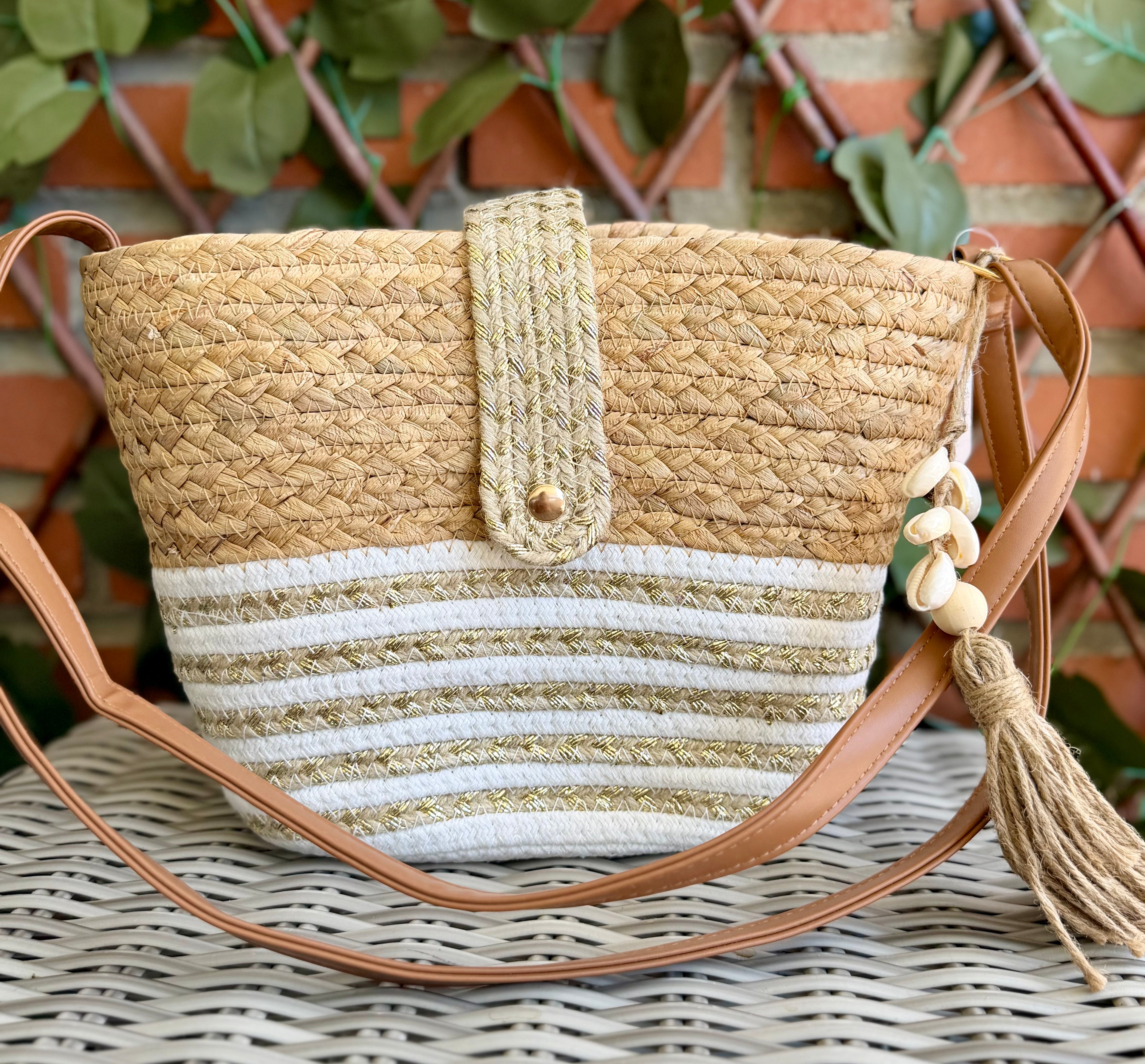 BOLSO RAFIA CONCHAS