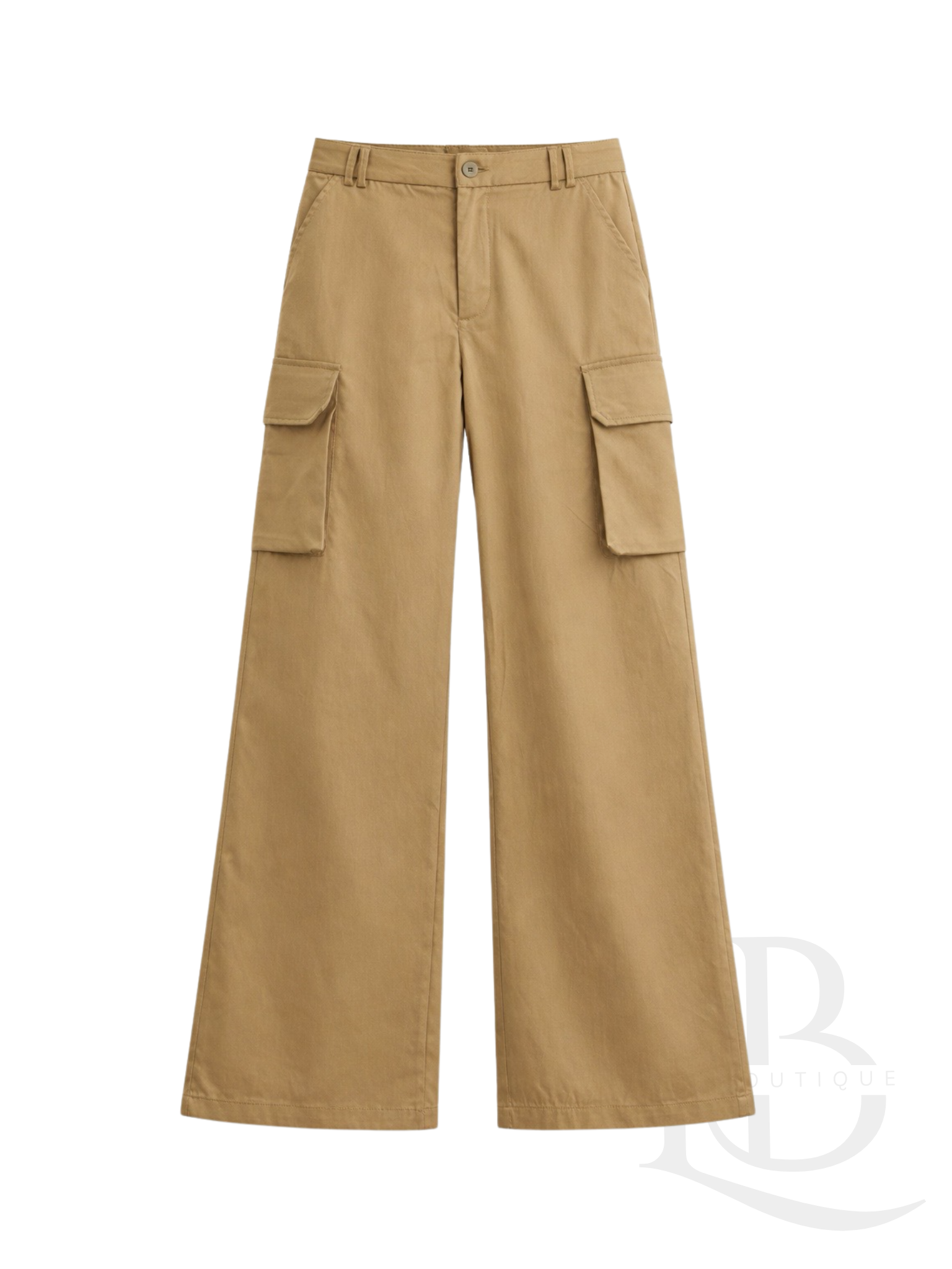 PANTALÓN CARGO RECTO, CAMEL