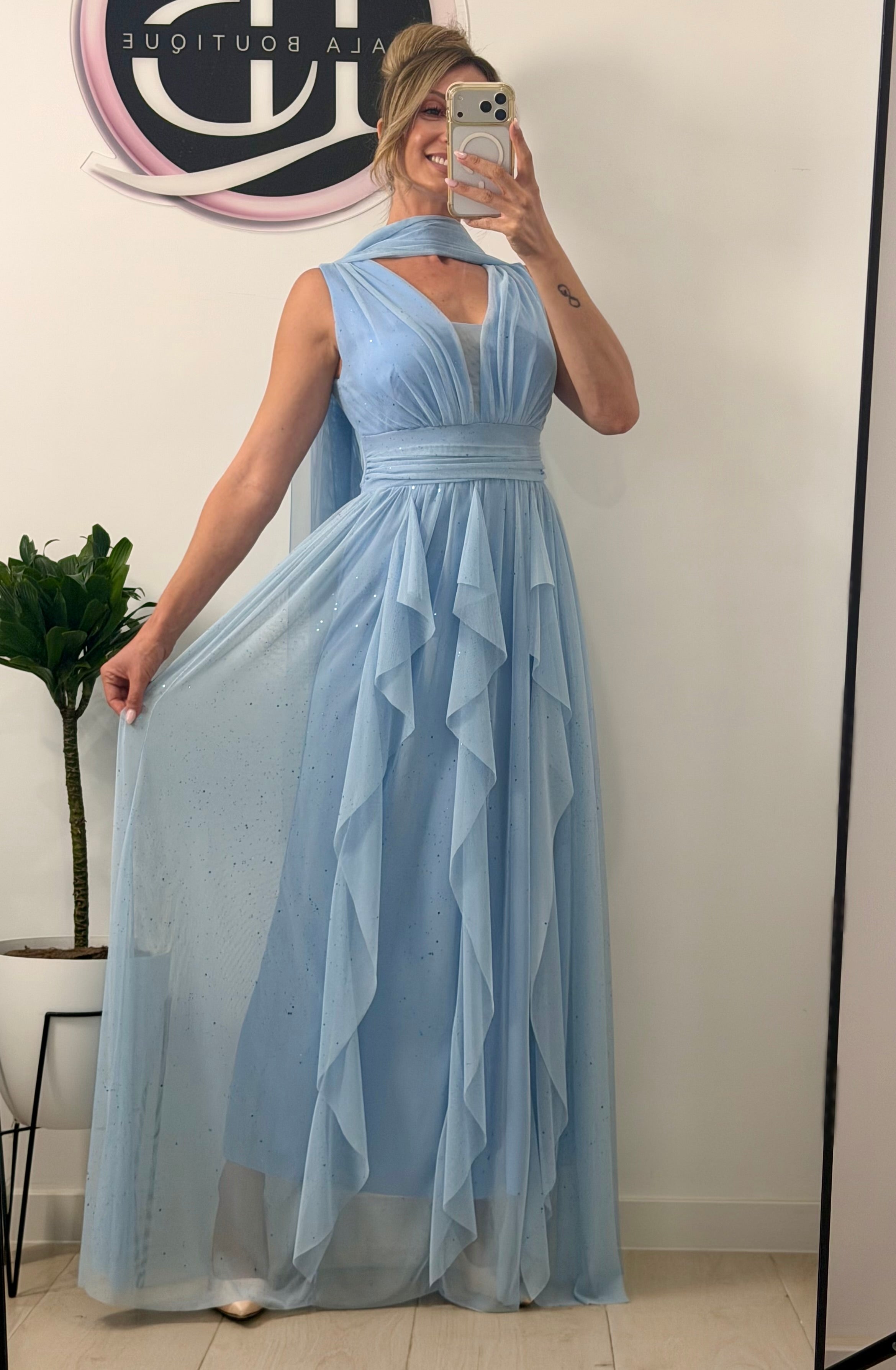 VESTIDO TUL BRILLO