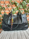 BOLSO TRENZADO OSCURO