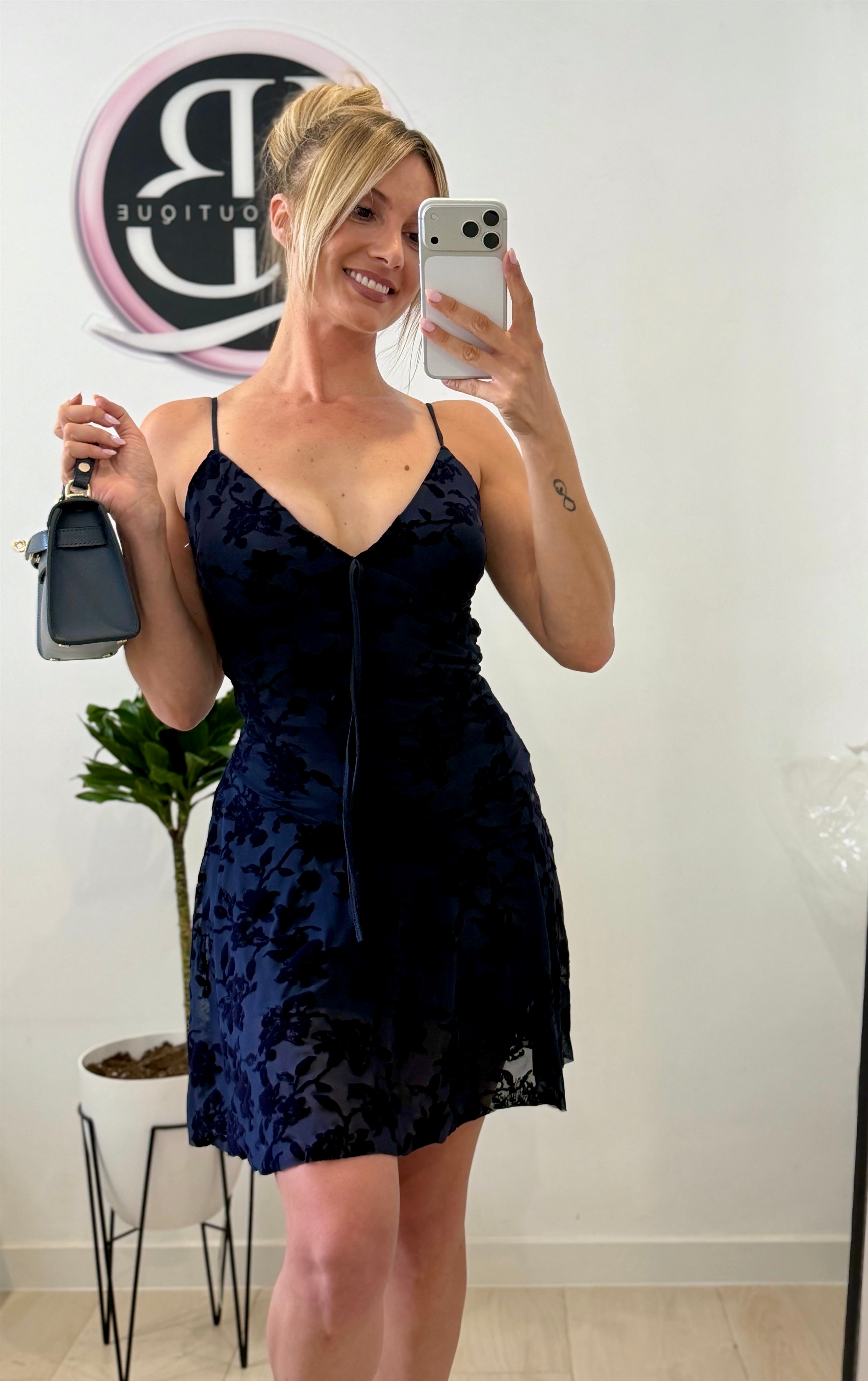 VESTIDO TUL AZUL MARINO