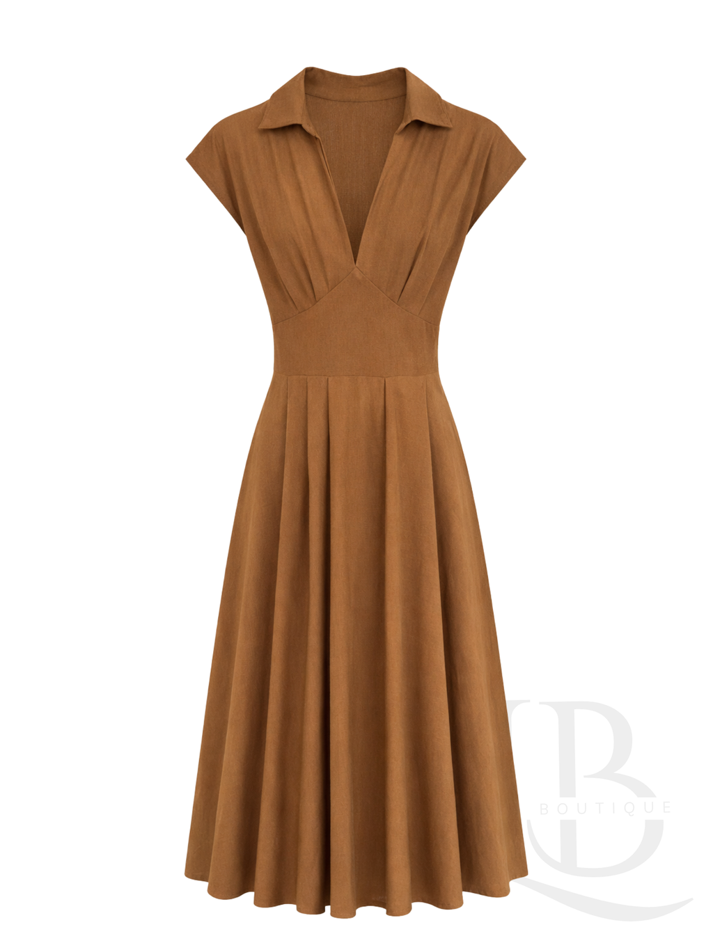 VESTIDO CAMISERO MARRÓN