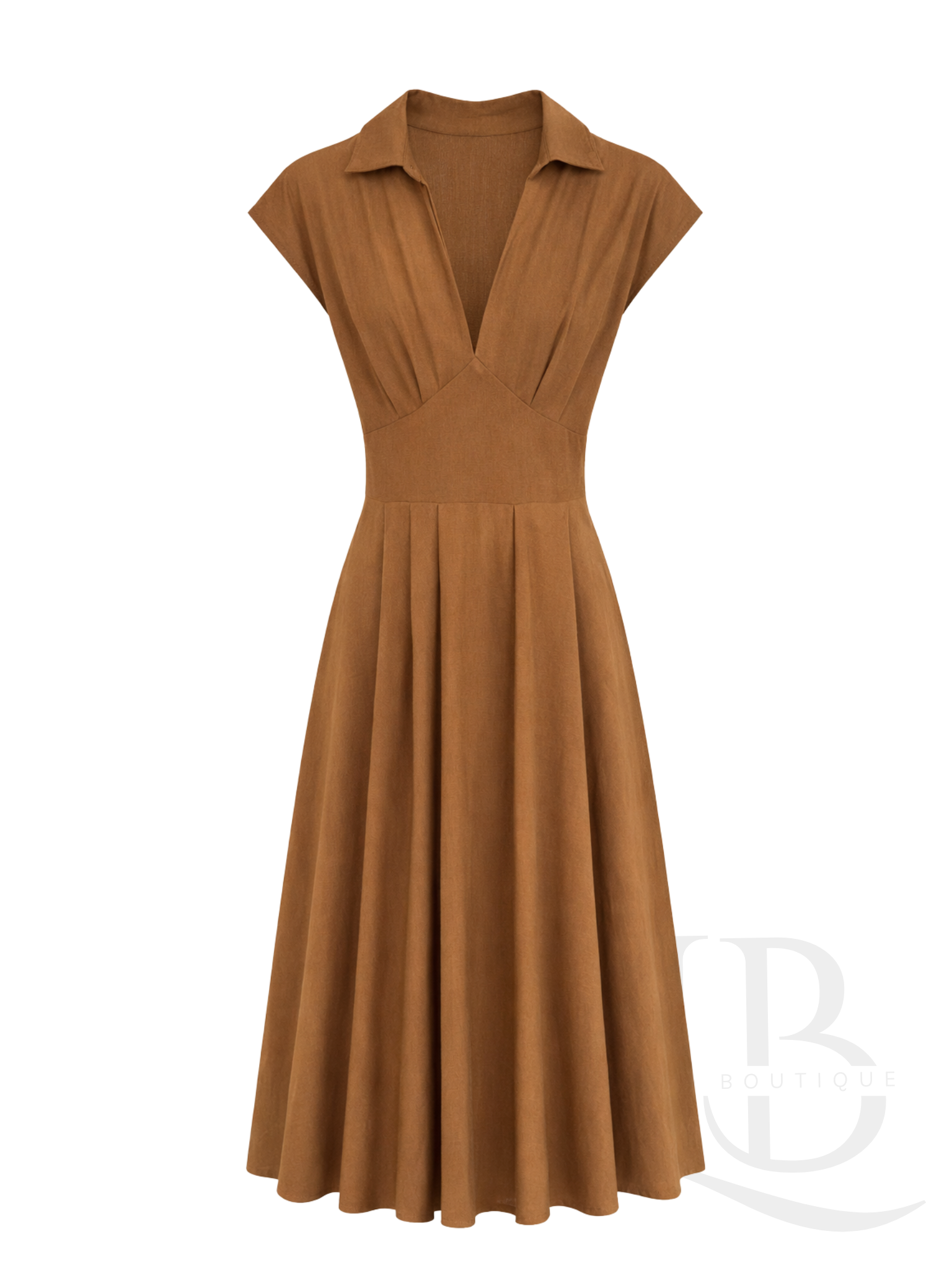 VESTIDO CAMISERO MARRÓN
