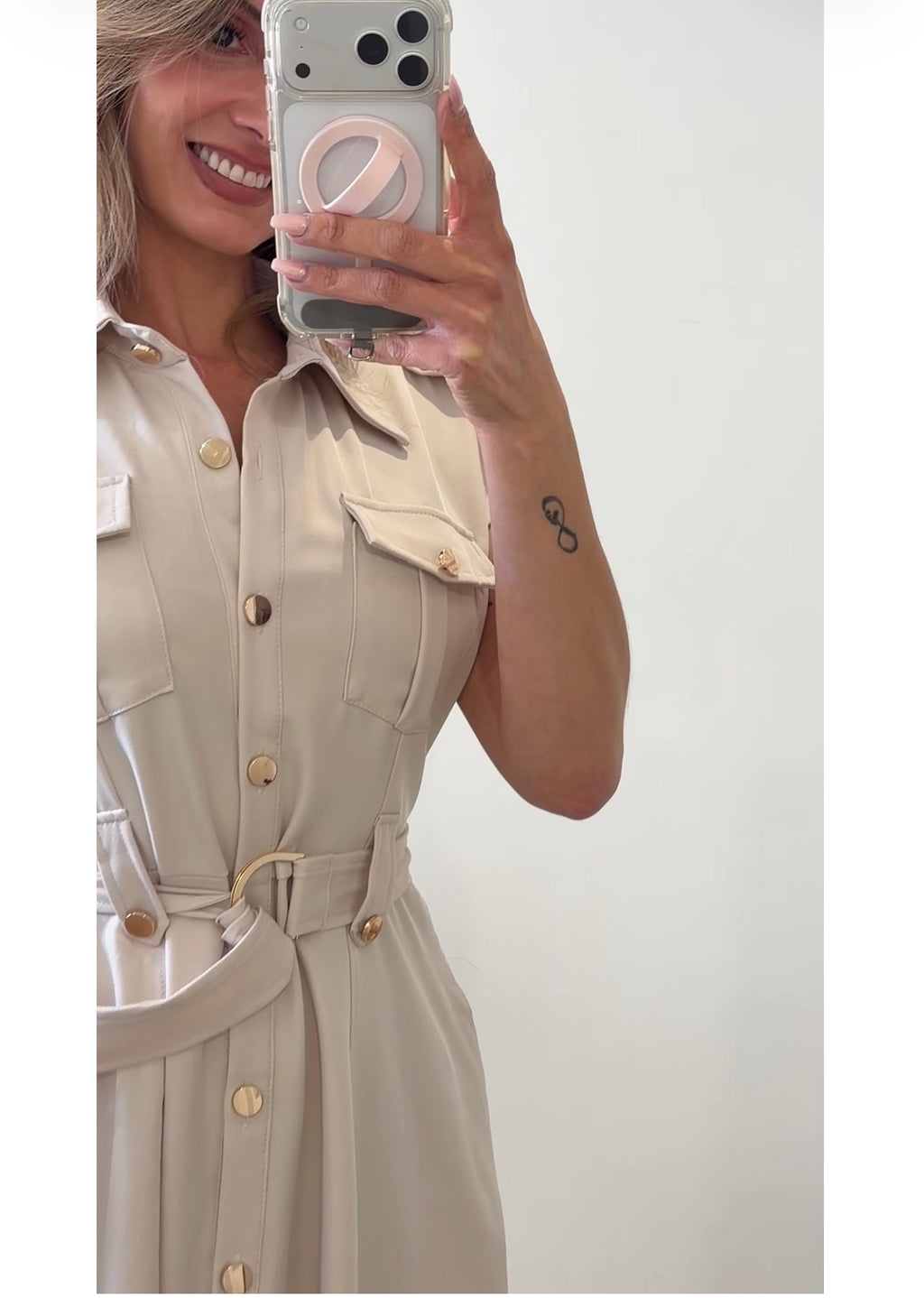 VESTIDO EXCLUSIVO BEIGE