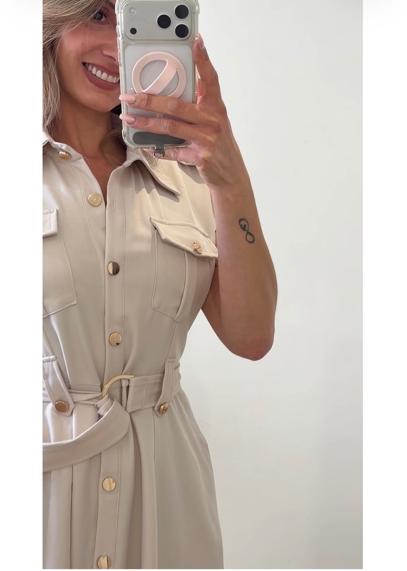 VESTIDO EXCLUSIVO BEIGE