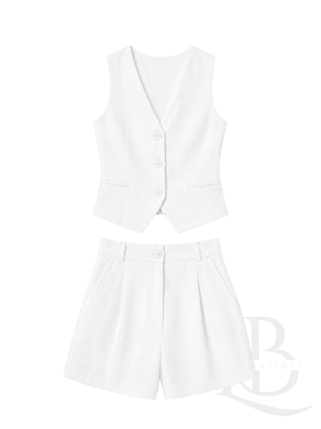 TRAJE DE LINO BLANCO