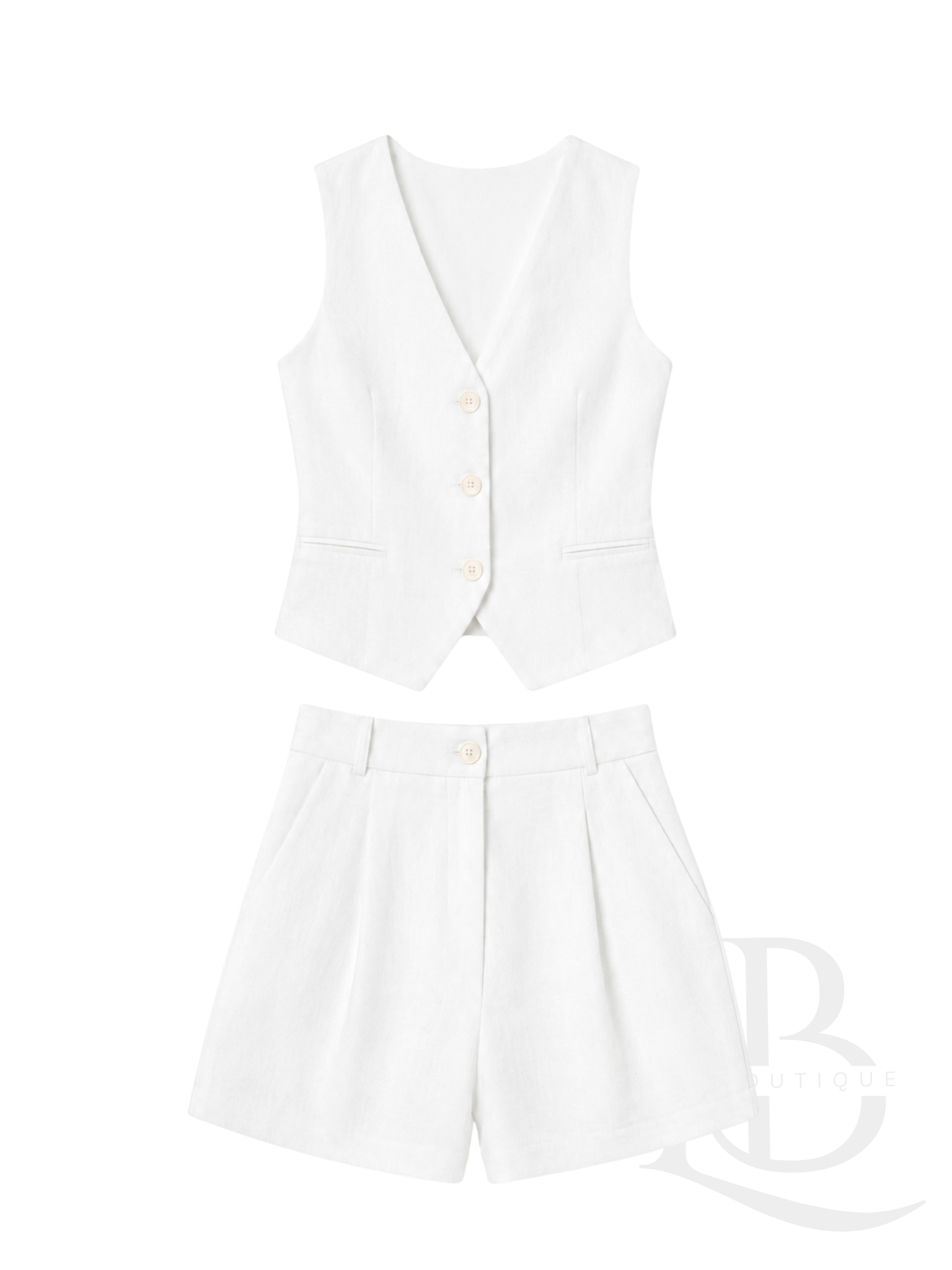TRAJE DE LINO BLANCO