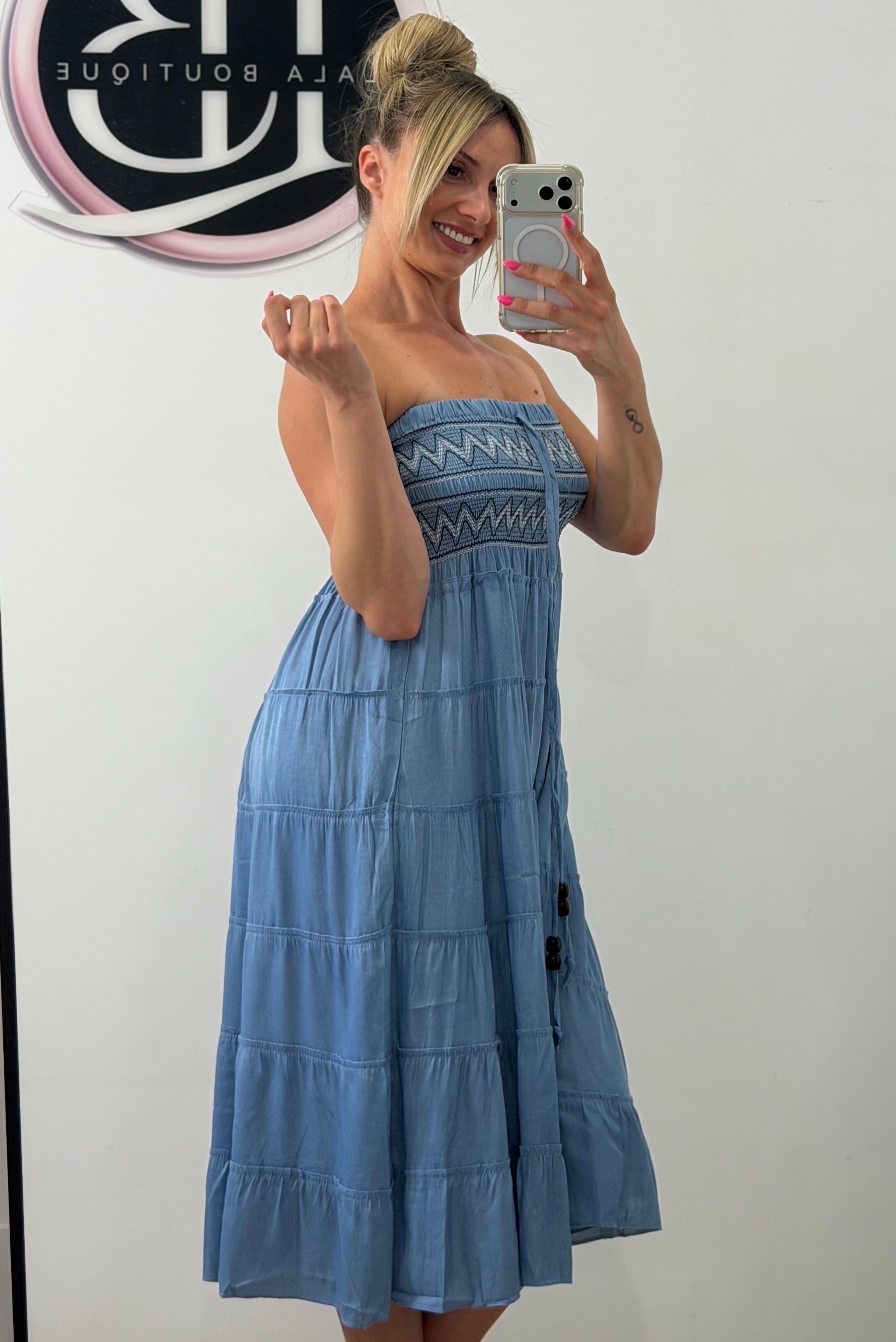 VESTIDO /FALDA JEANS CLARITO