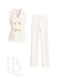 TRAJE DE PUNTO BLANCO