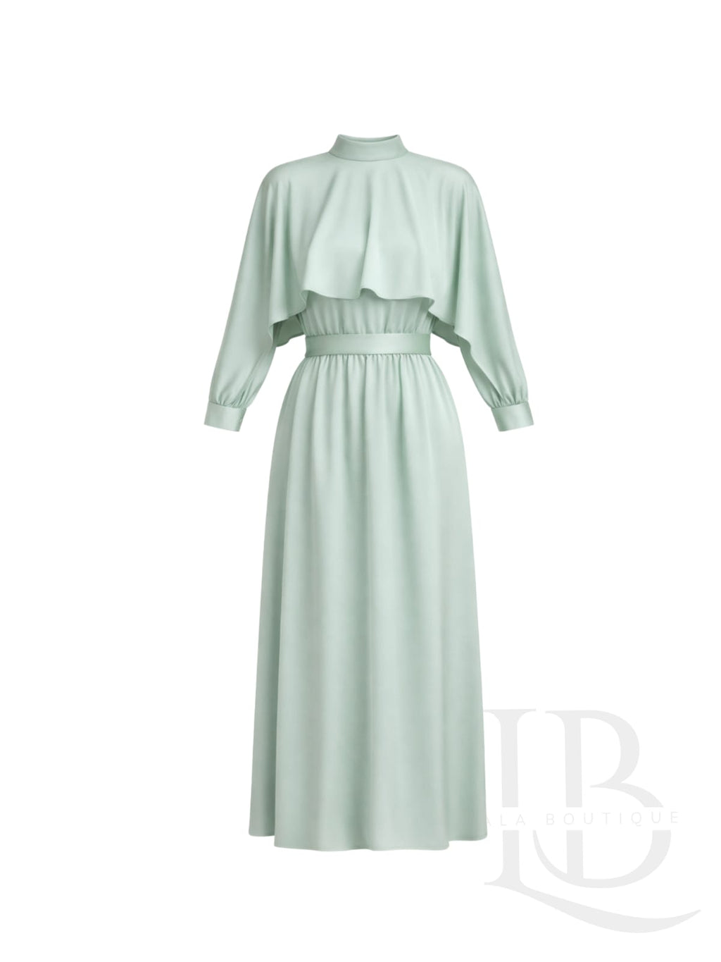 VESTIDO CAPA VERDE MENTA SUAVE